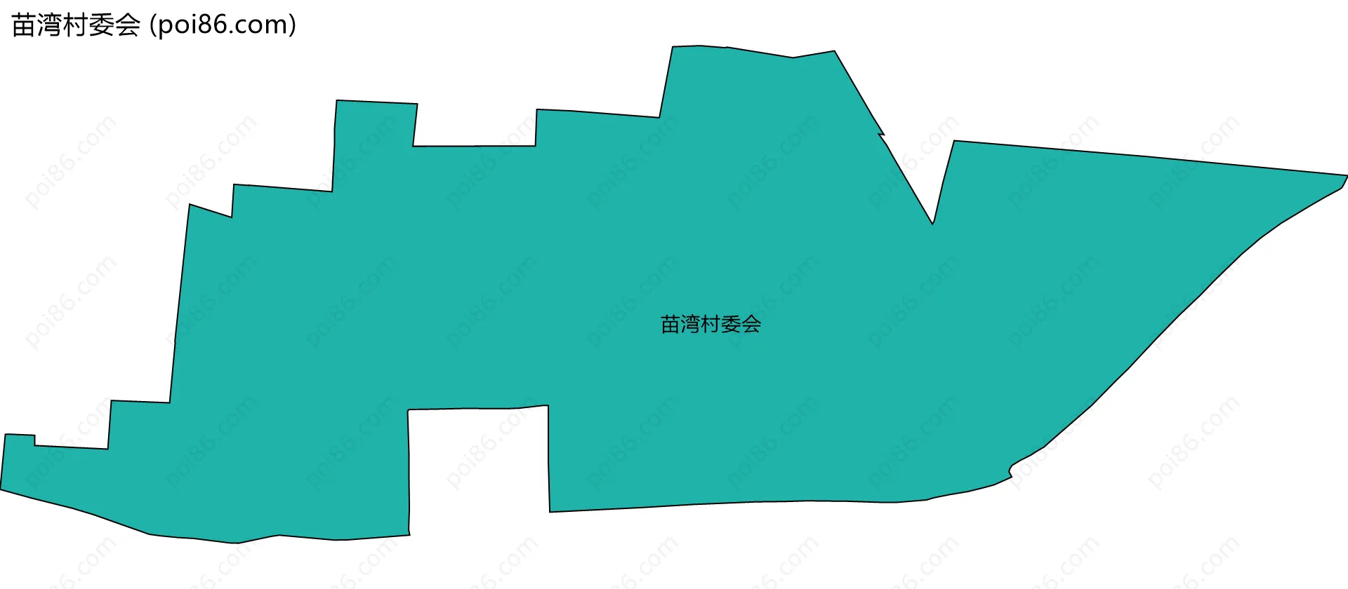 苗湾村委会边界地图