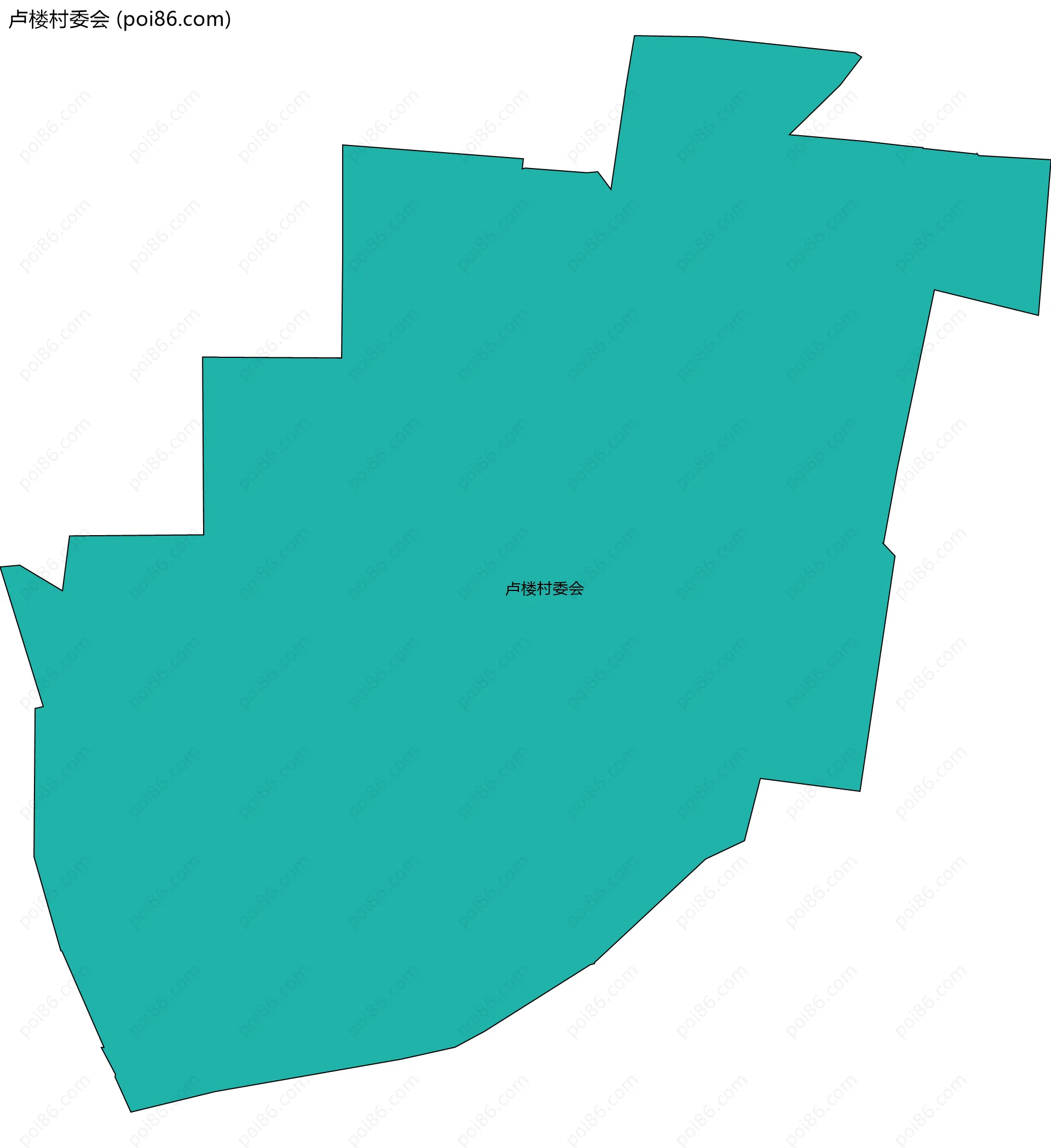 卢楼村委会边界地图