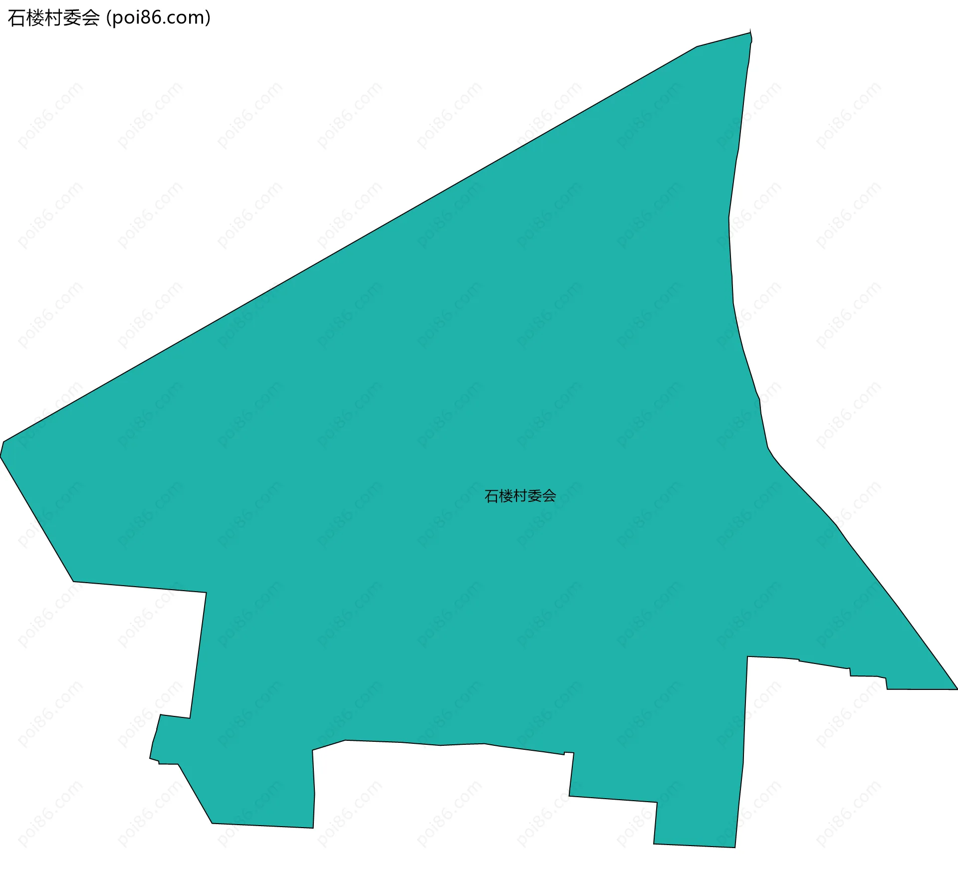 石楼村委会边界地图