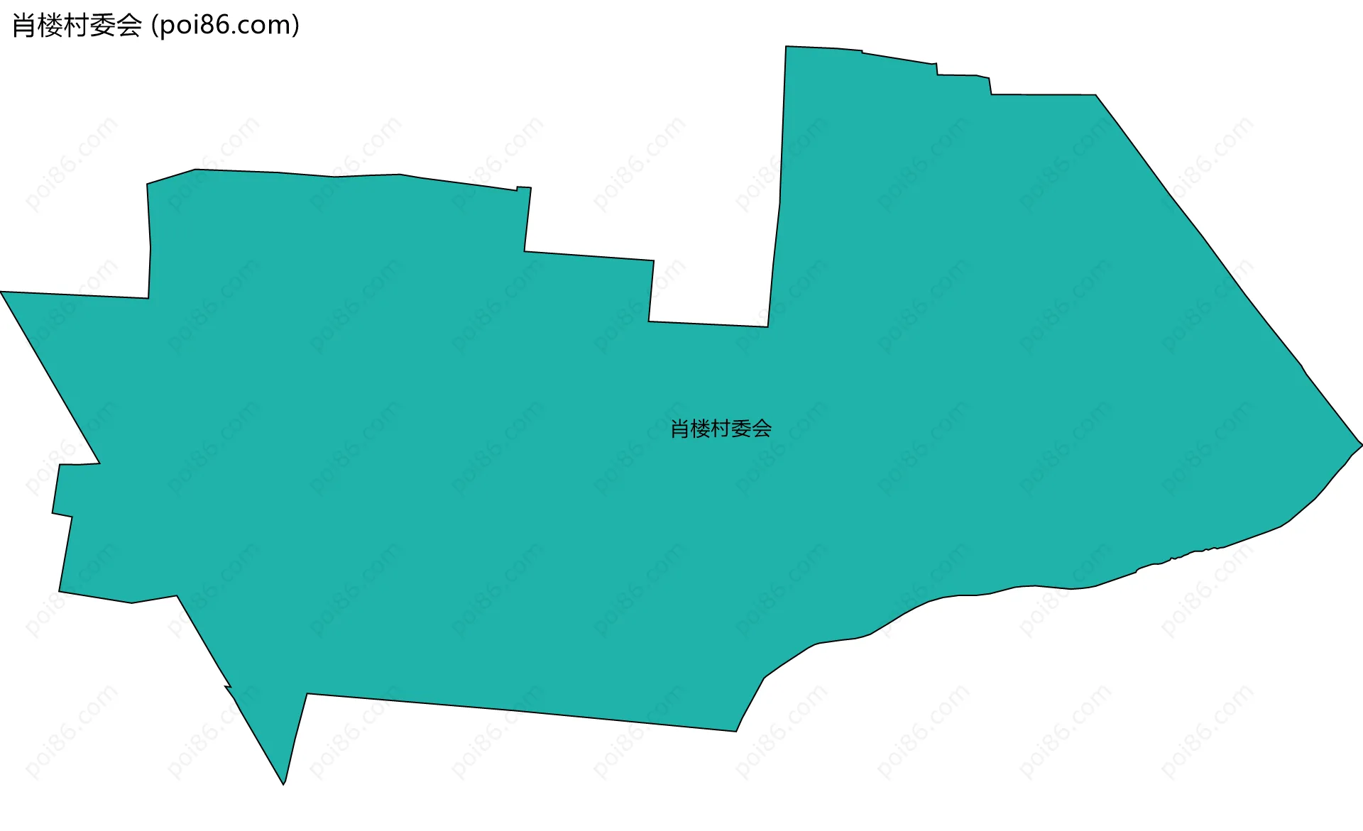 肖楼村委会边界地图