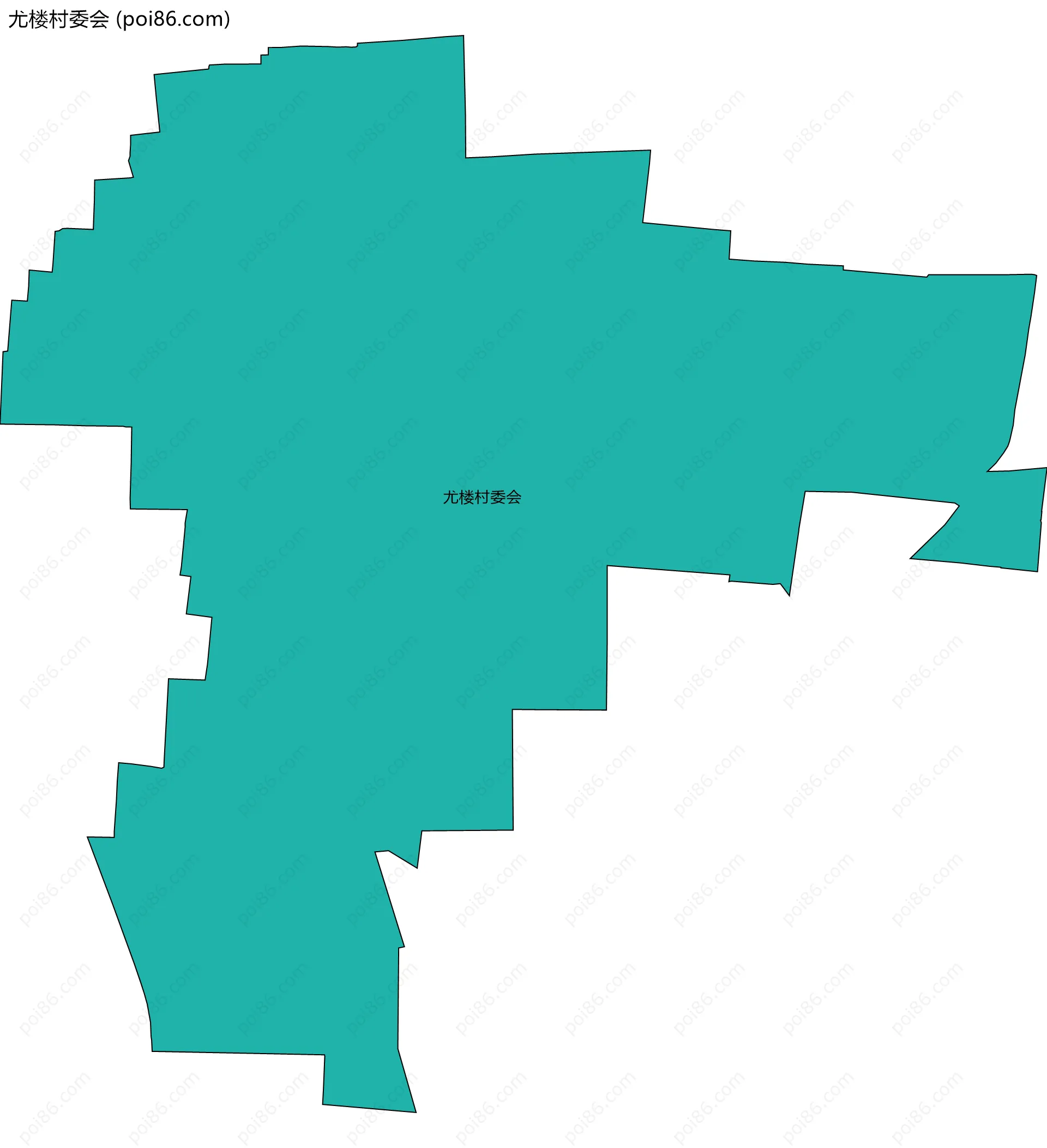 尤楼村委会边界地图