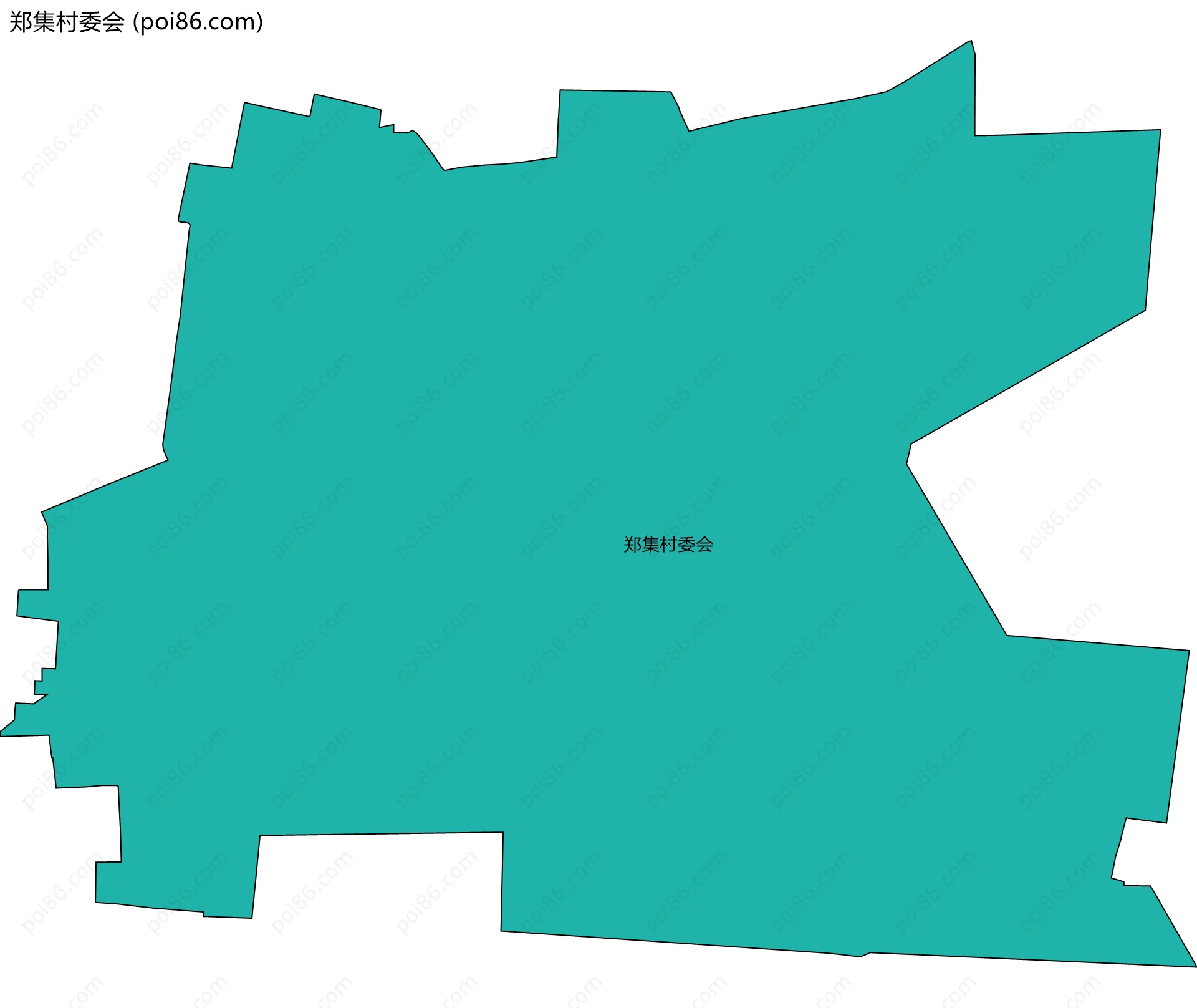郑集村委会边界地图