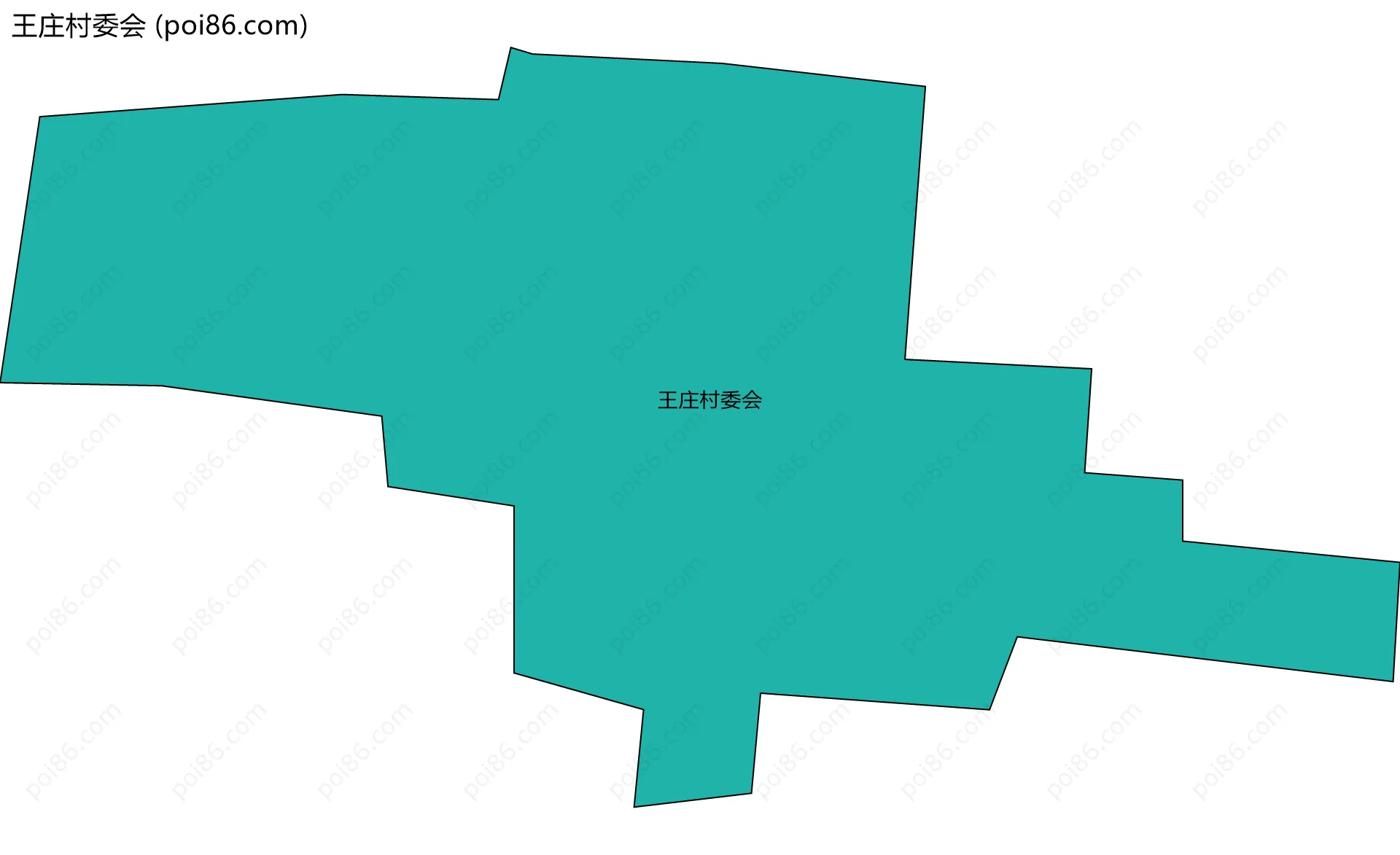 王庄村委会边界地图