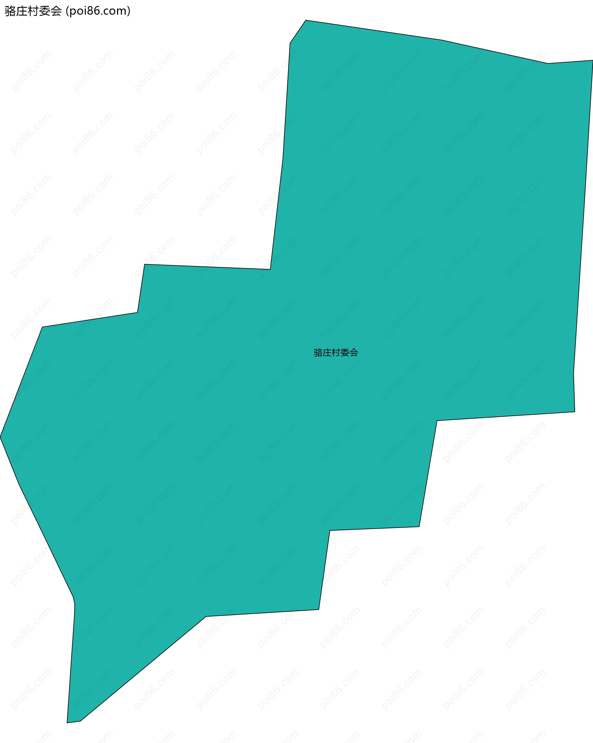 骆庄村委会边界地图