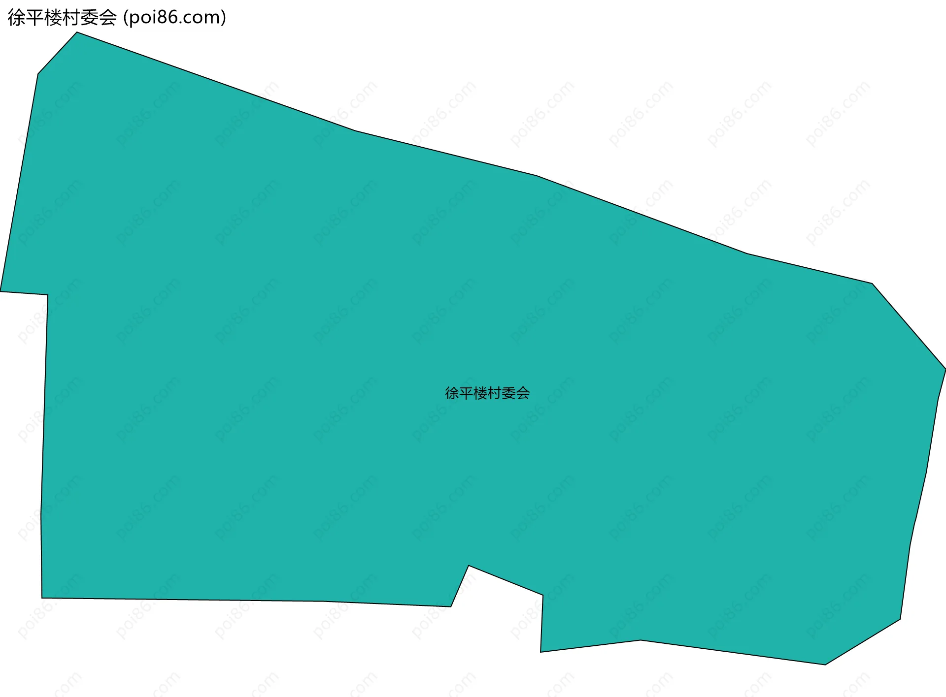 徐平楼村委会边界地图