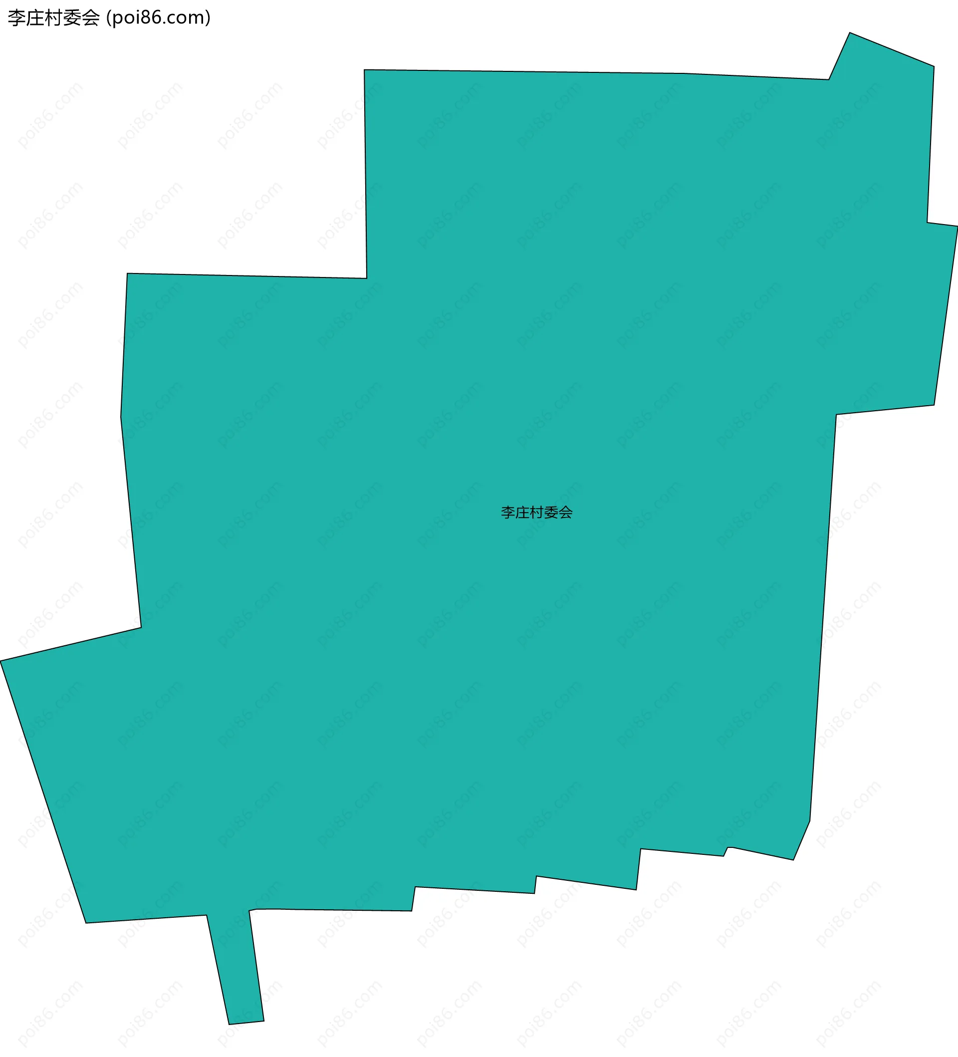 李庄村委会边界地图