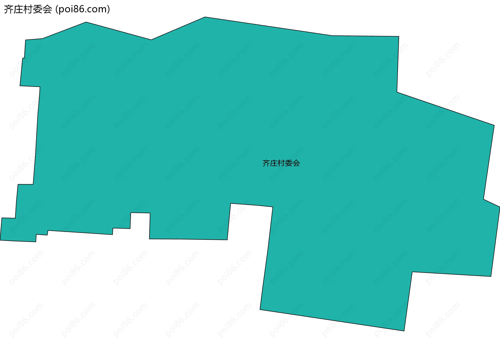 齐庄村委会边界地图