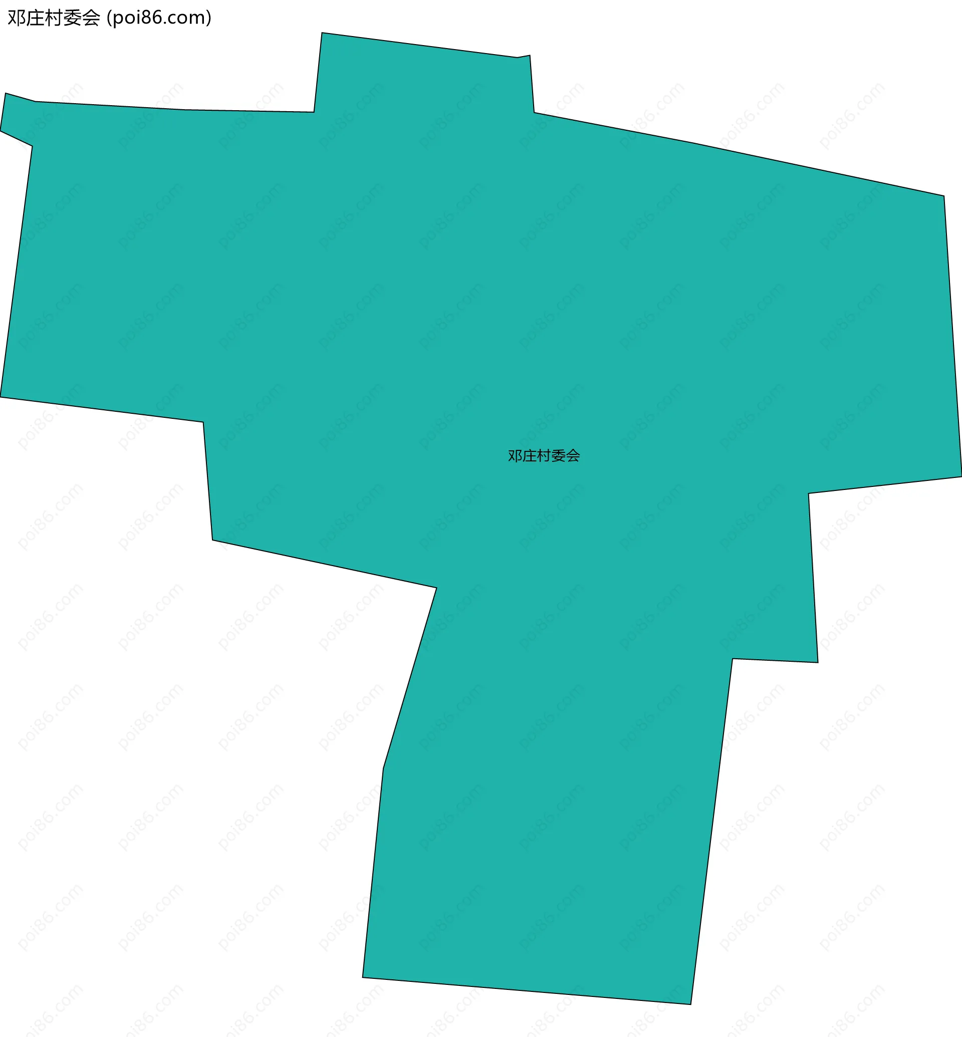 邓庄村委会边界地图