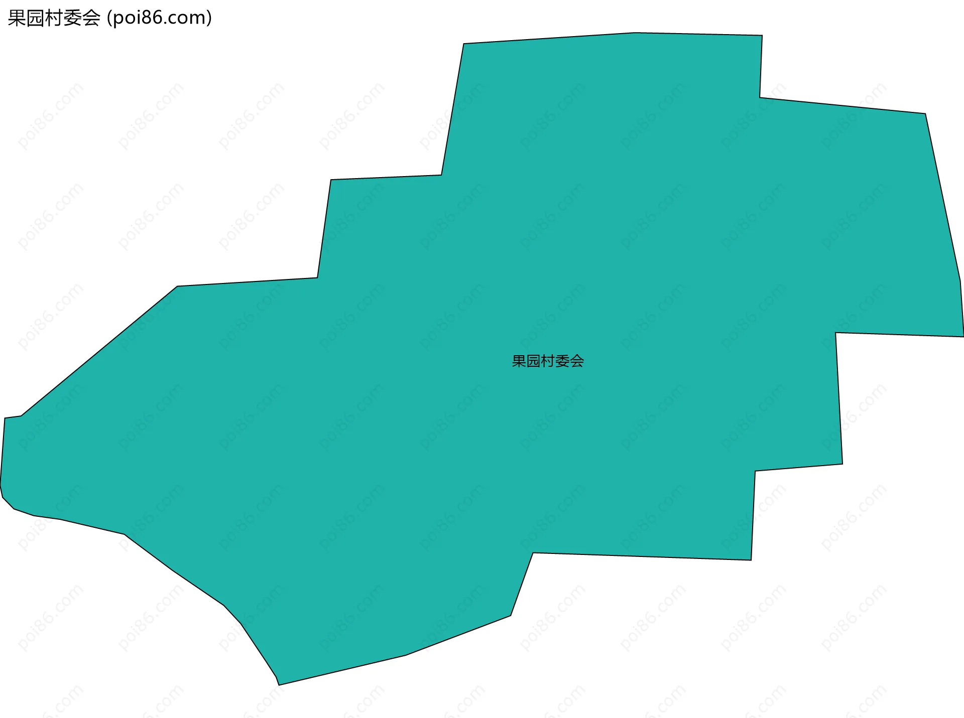 果园村委会边界地图
