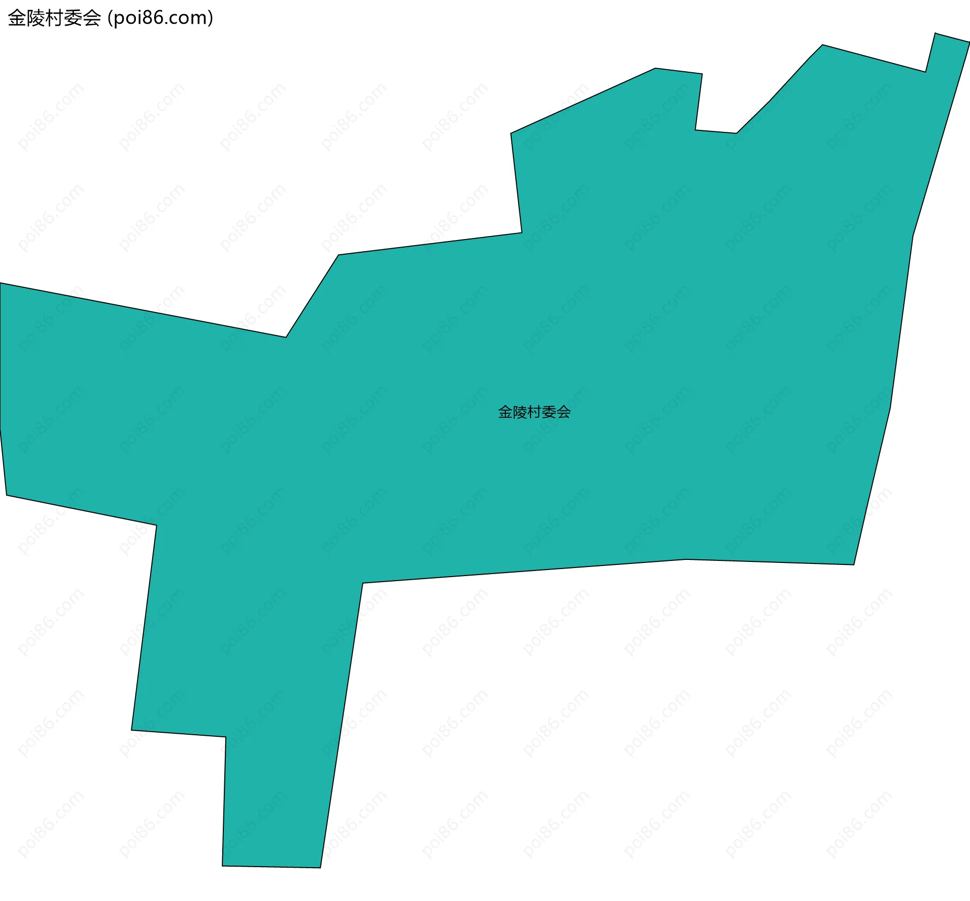 金陵村委会边界地图