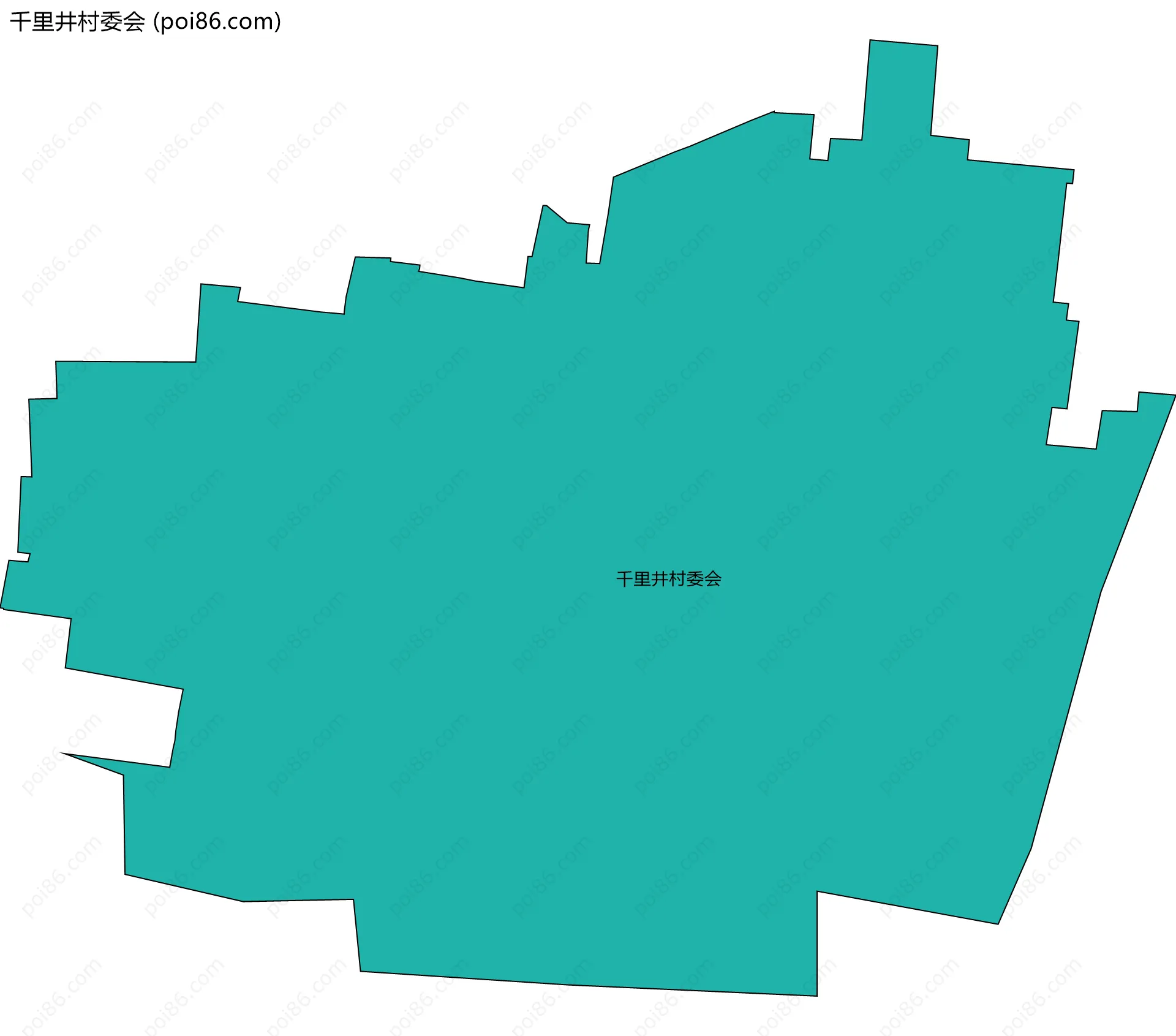 千里井村委会边界地图