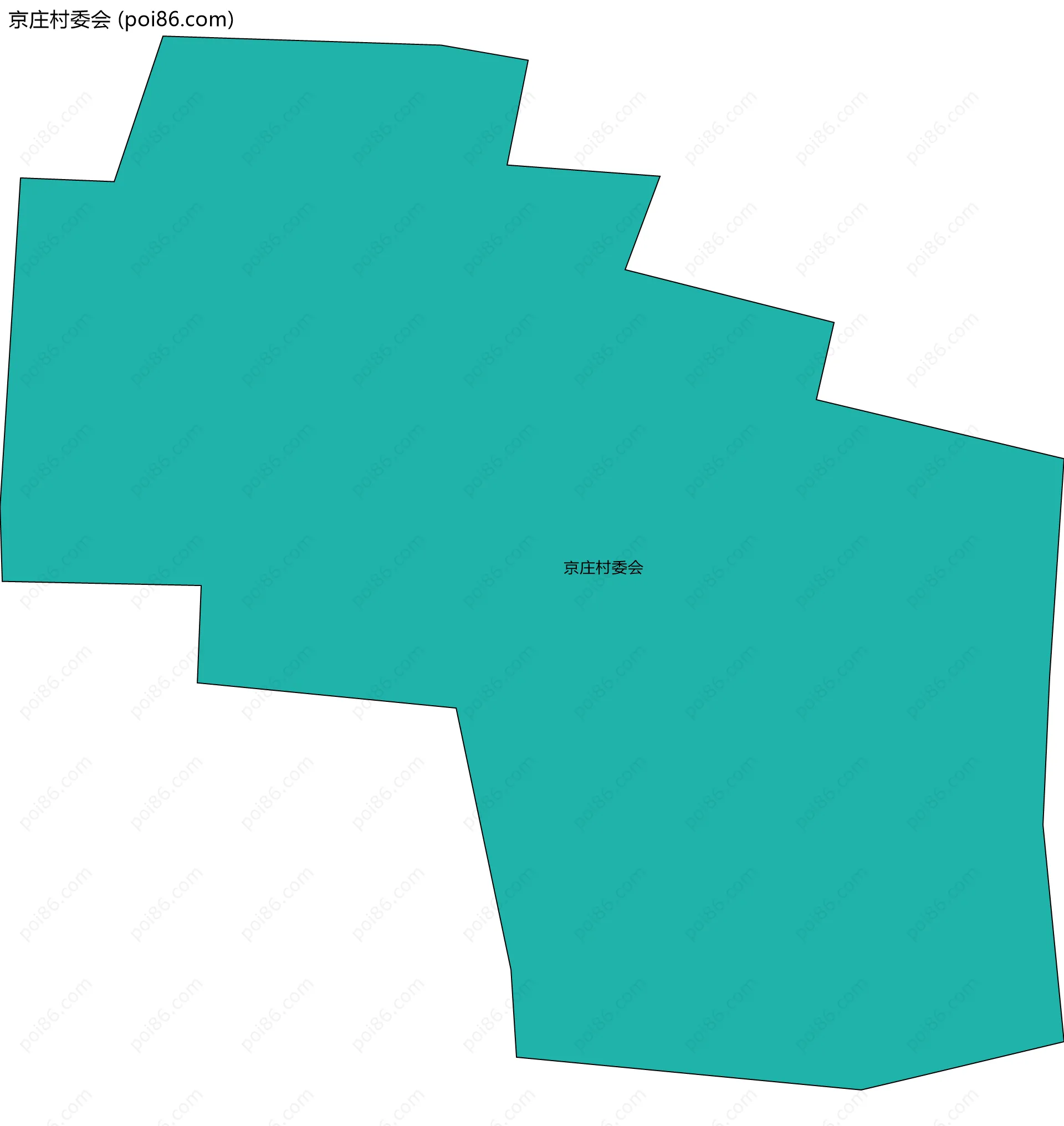 京庄村委会边界地图