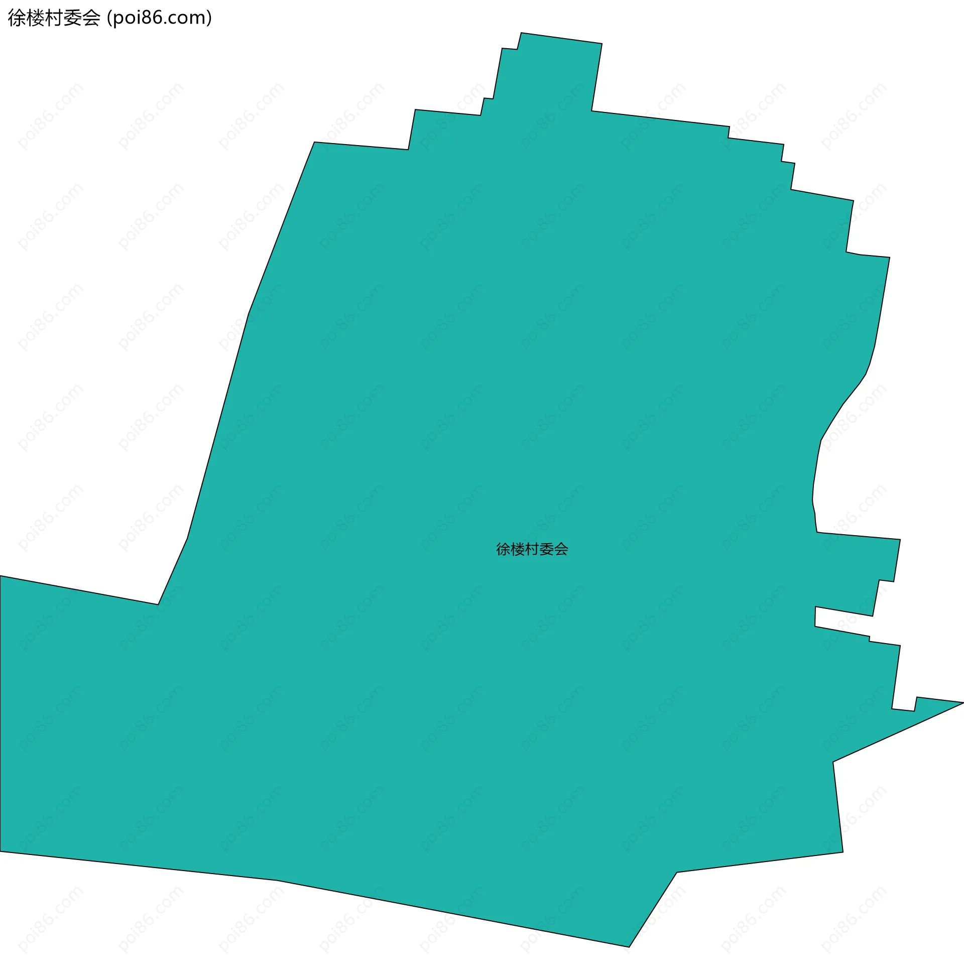 徐楼村委会边界地图