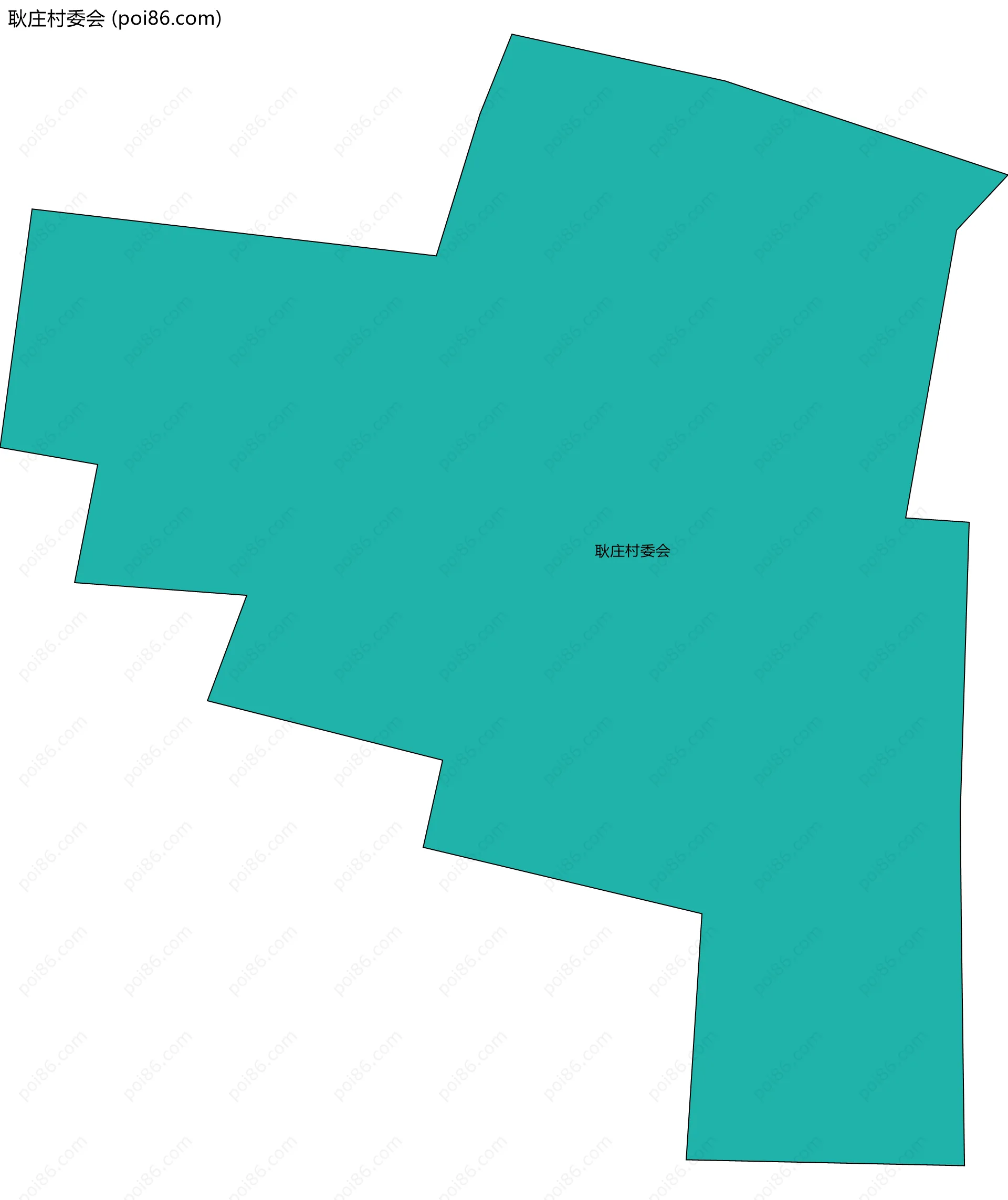 耿庄村委会边界地图