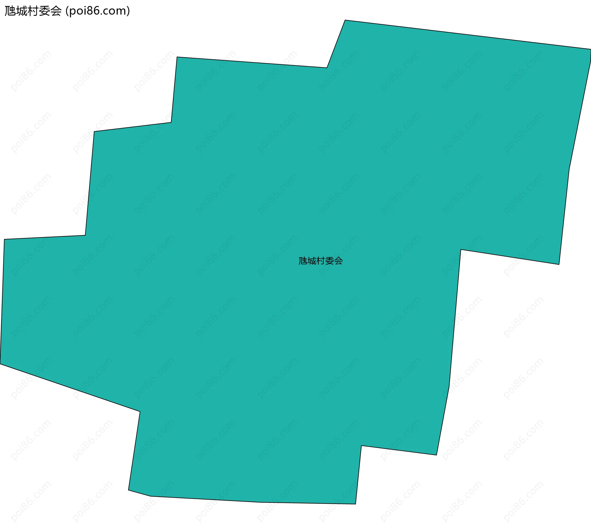 虺城村委会边界地图