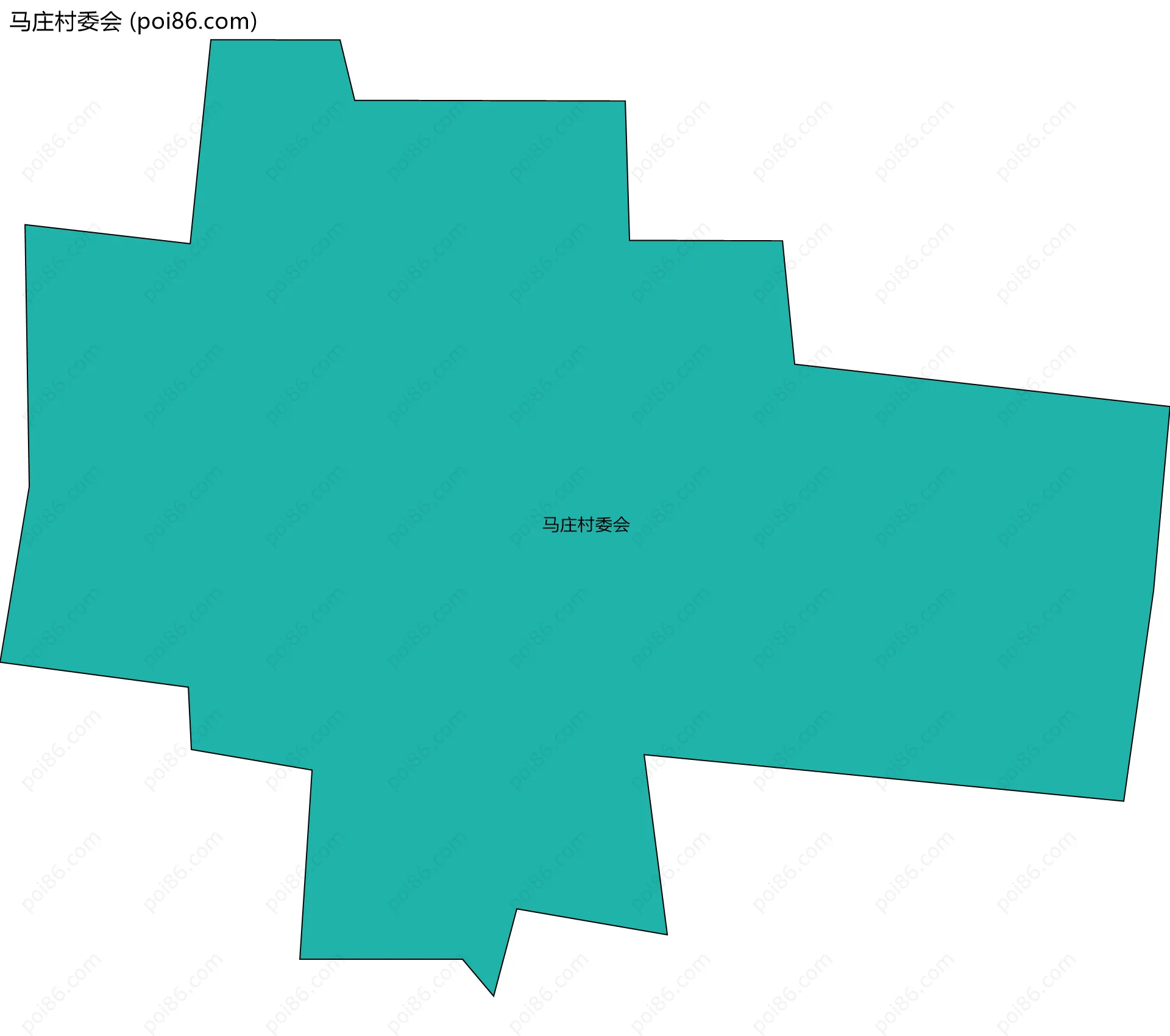 马庄村委会边界地图