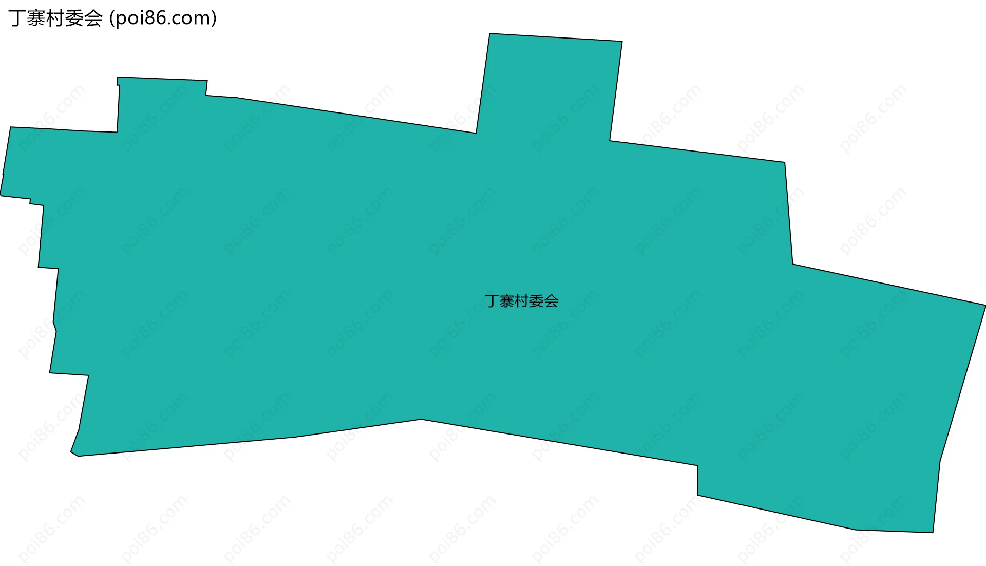 丁寨村委会边界地图