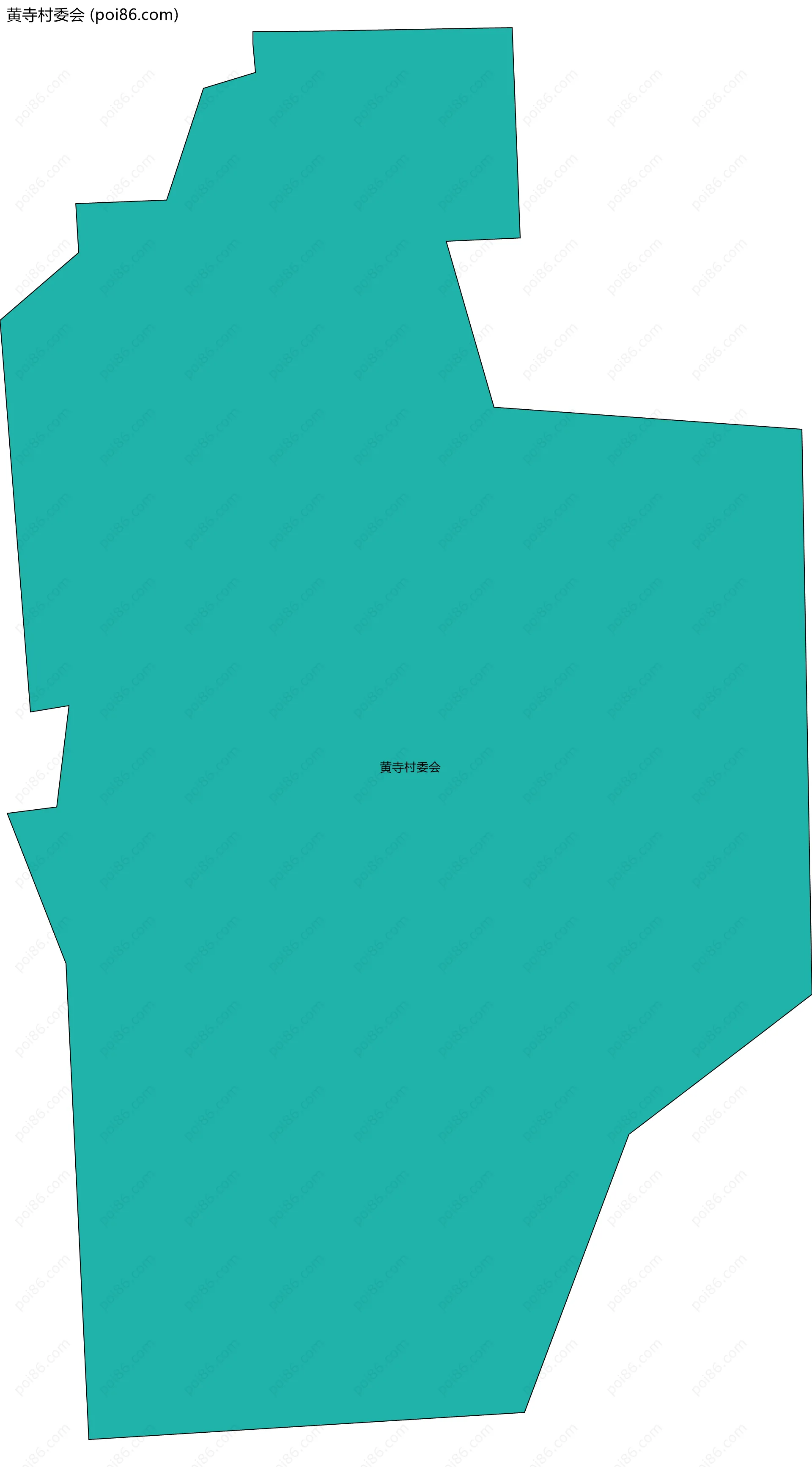 黄寺村委会边界地图