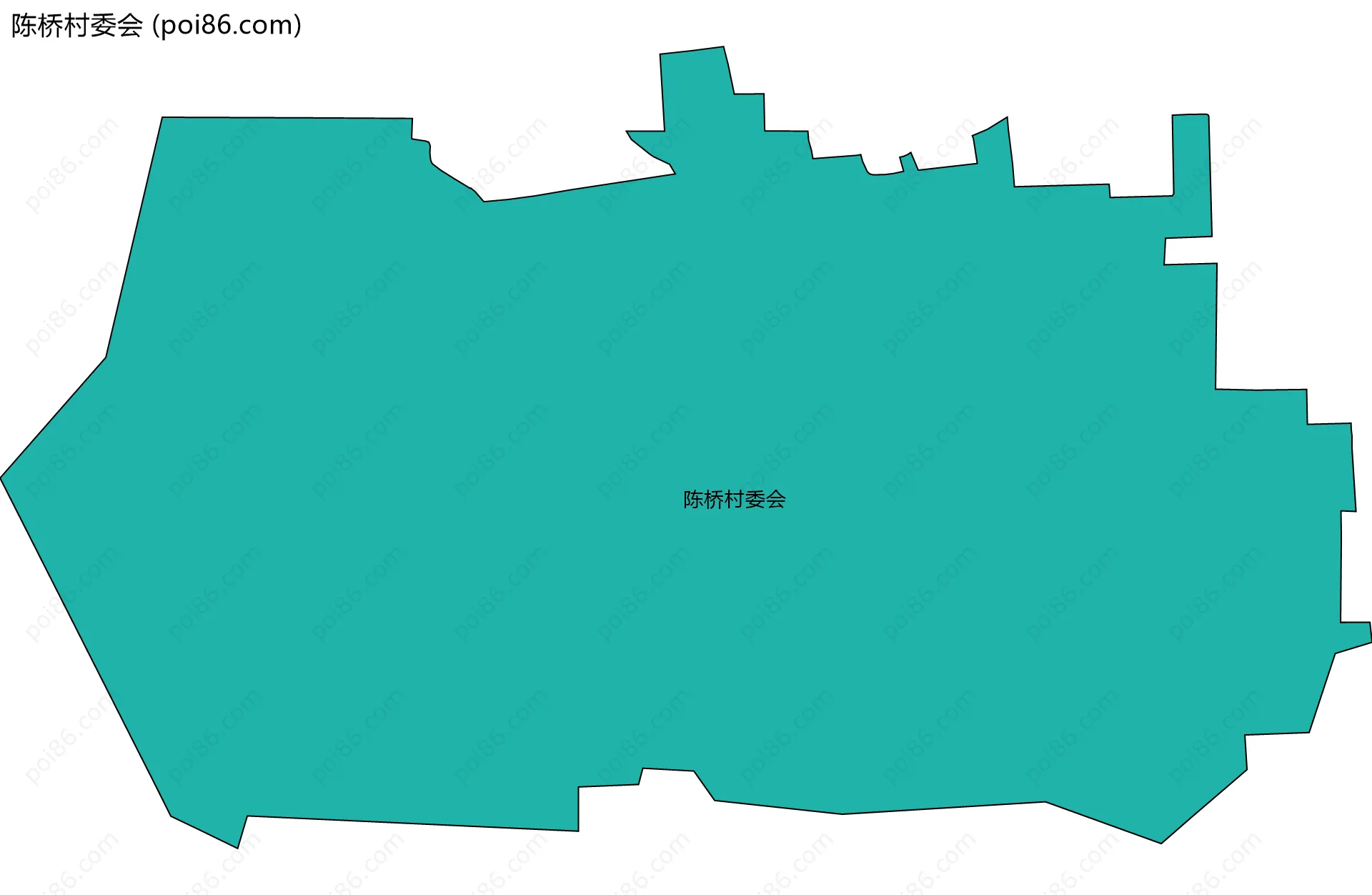 陈桥村委会边界地图