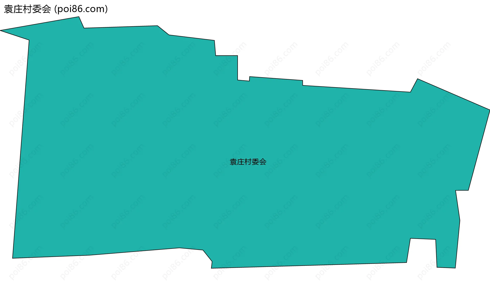 袁庄村委会边界地图