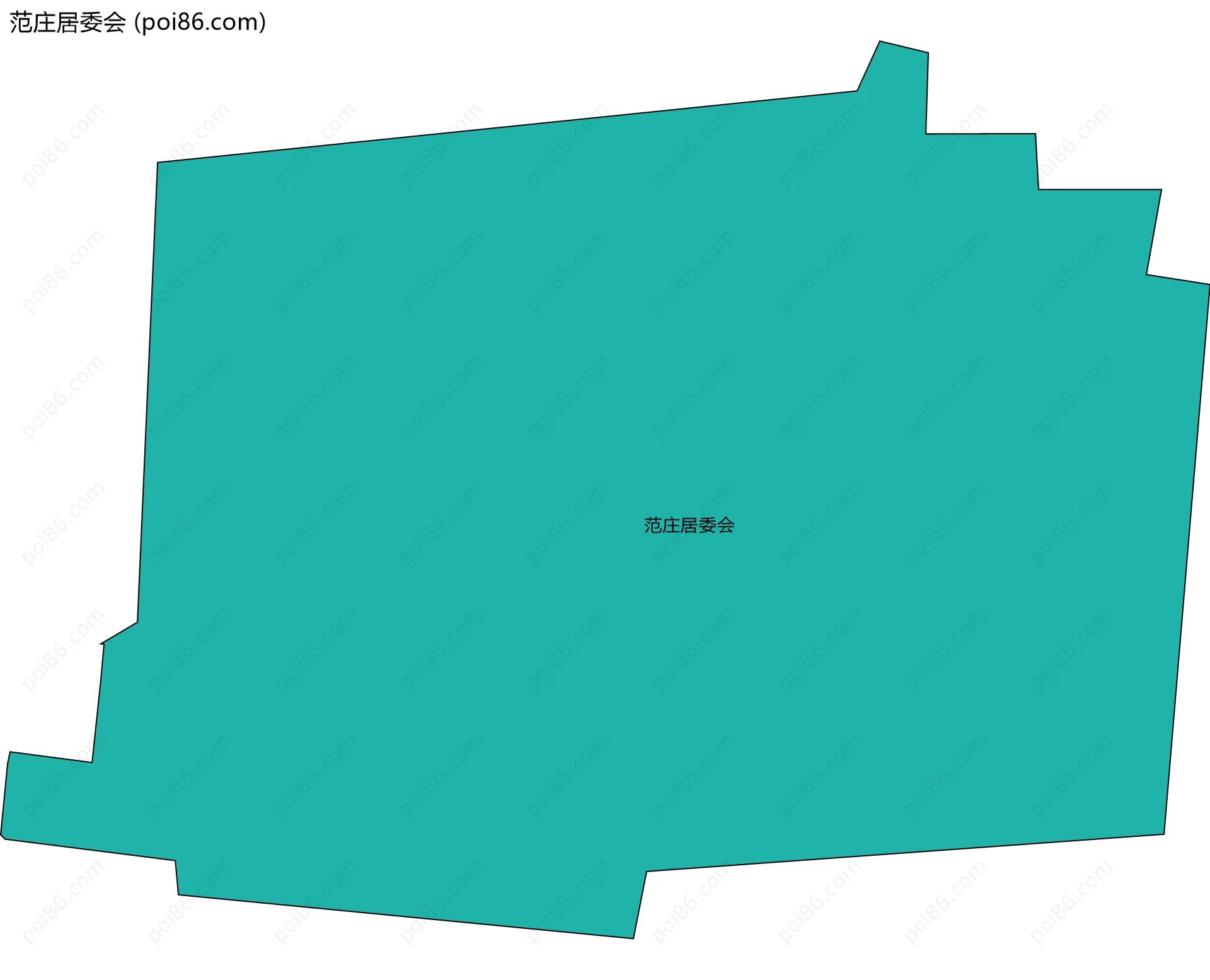 范庄居委会边界地图