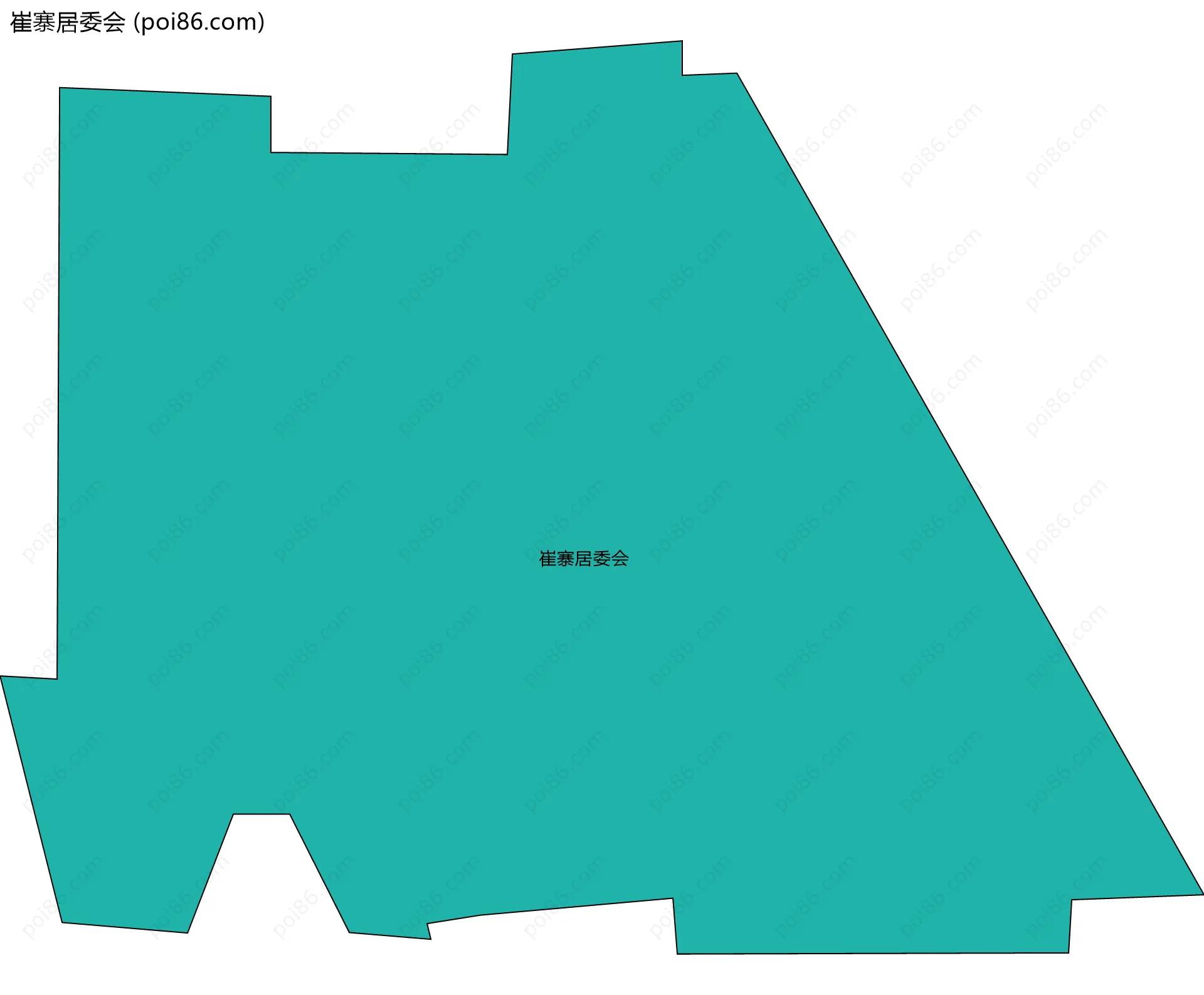 崔寨居委会边界地图