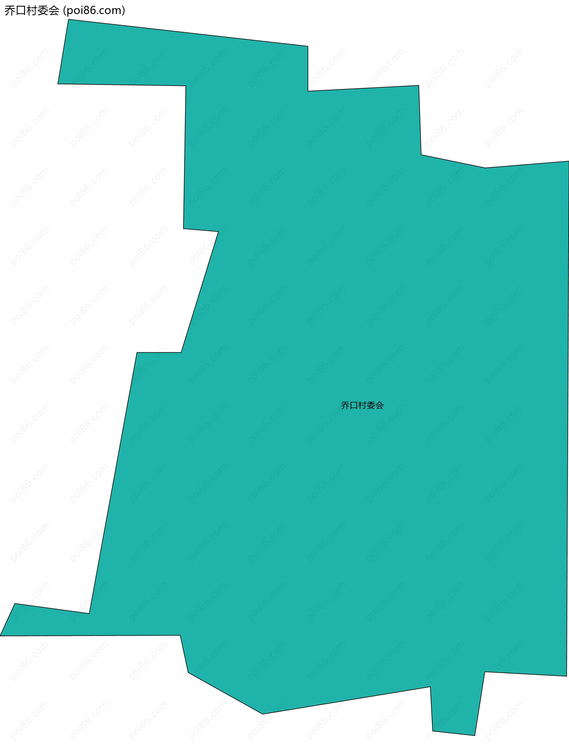 乔口村委会边界地图