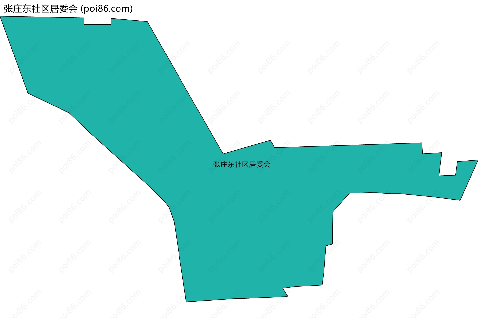 张庄东社区居委会边界地图