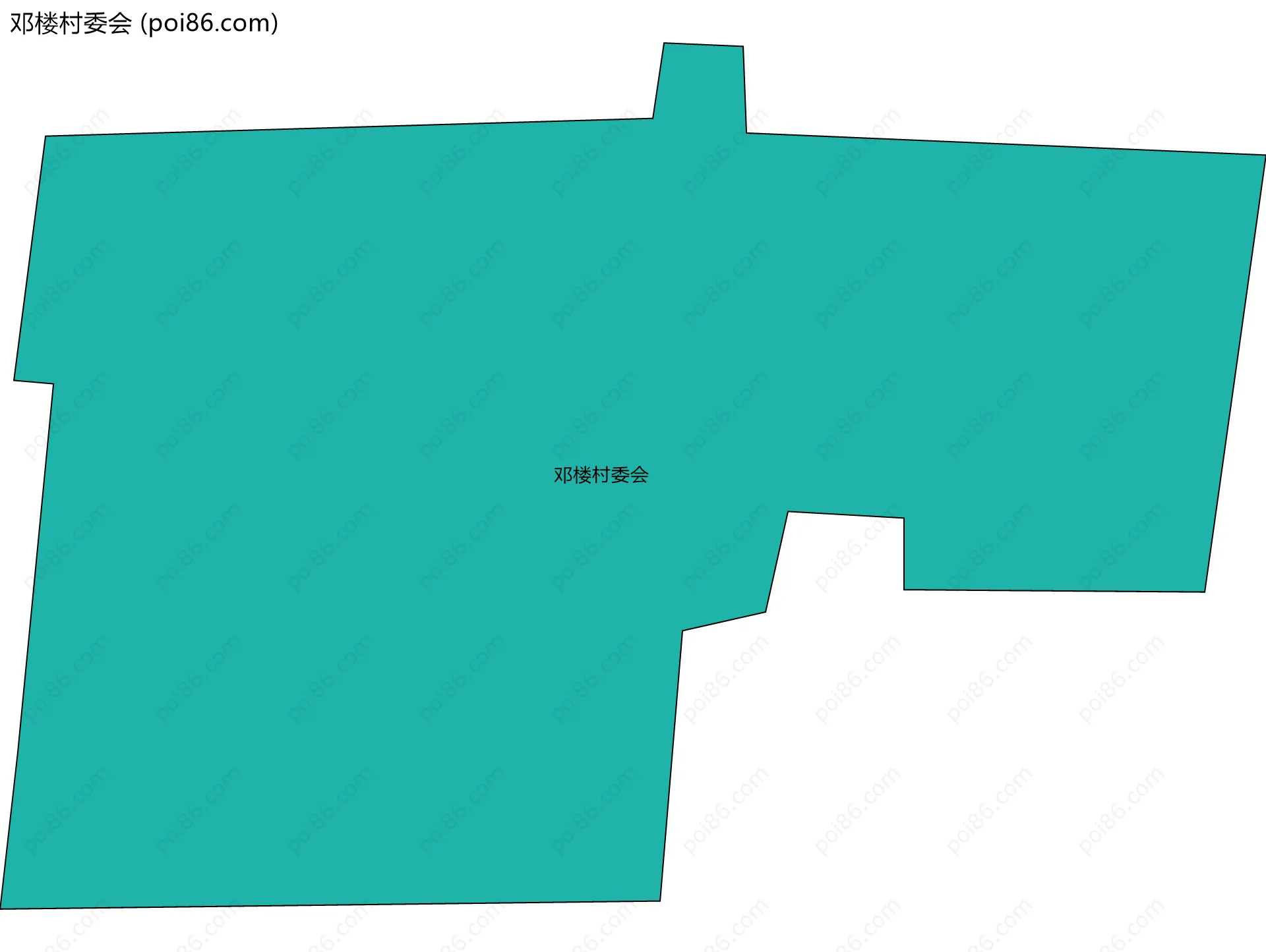 邓楼村委会边界地图