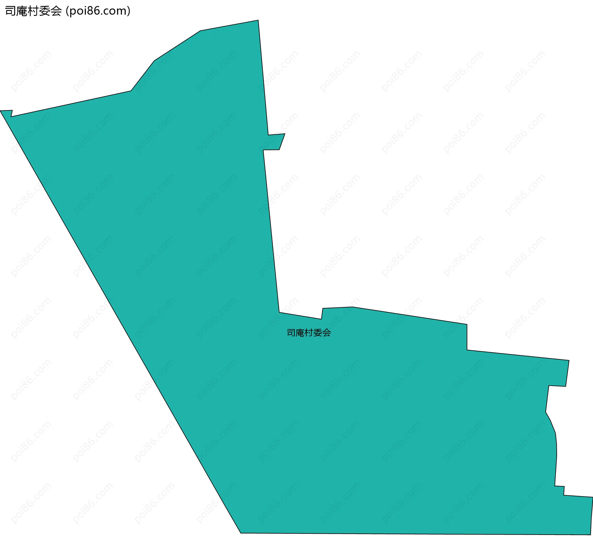 司庵村委会边界地图