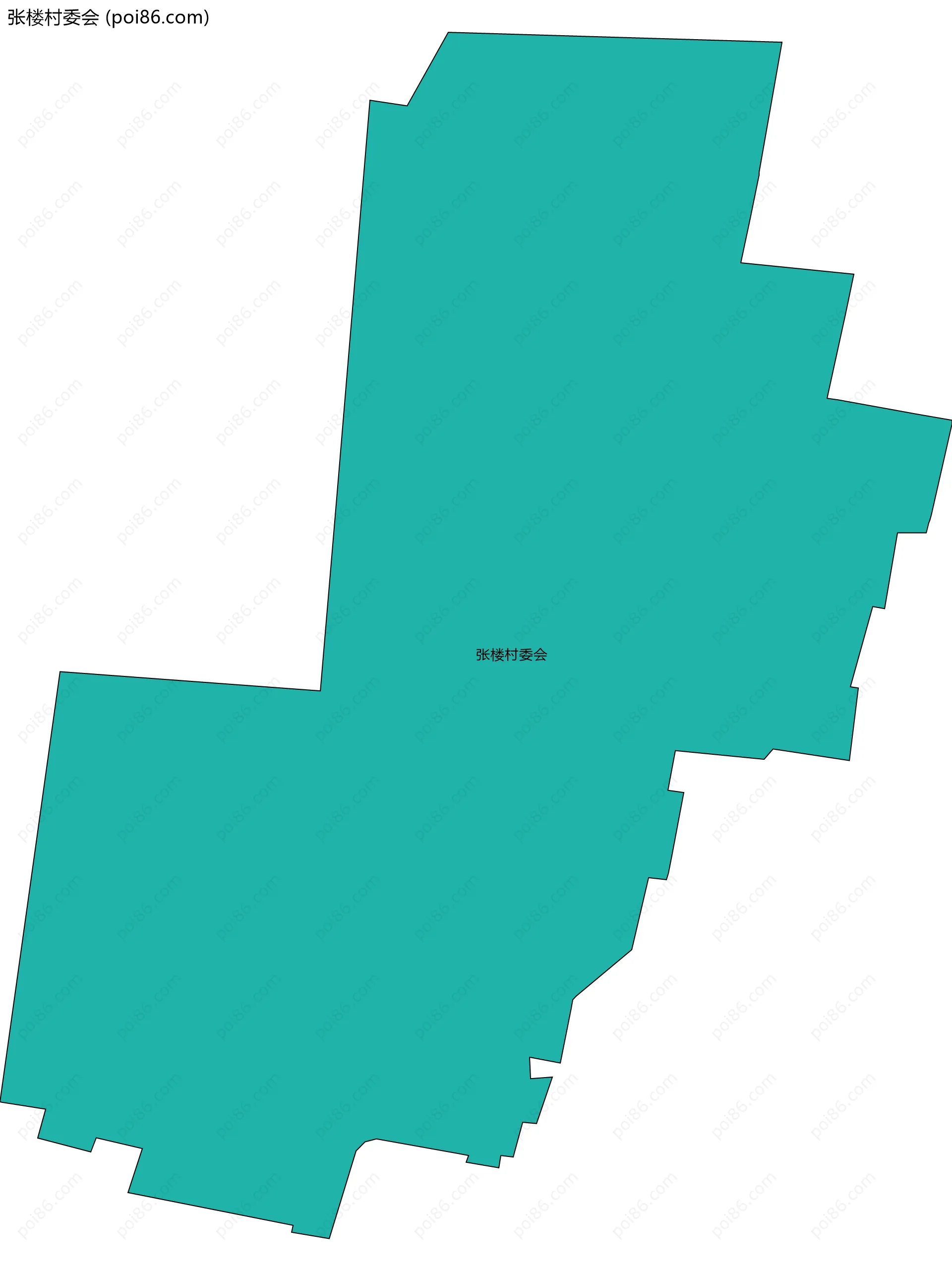 张楼村委会边界地图