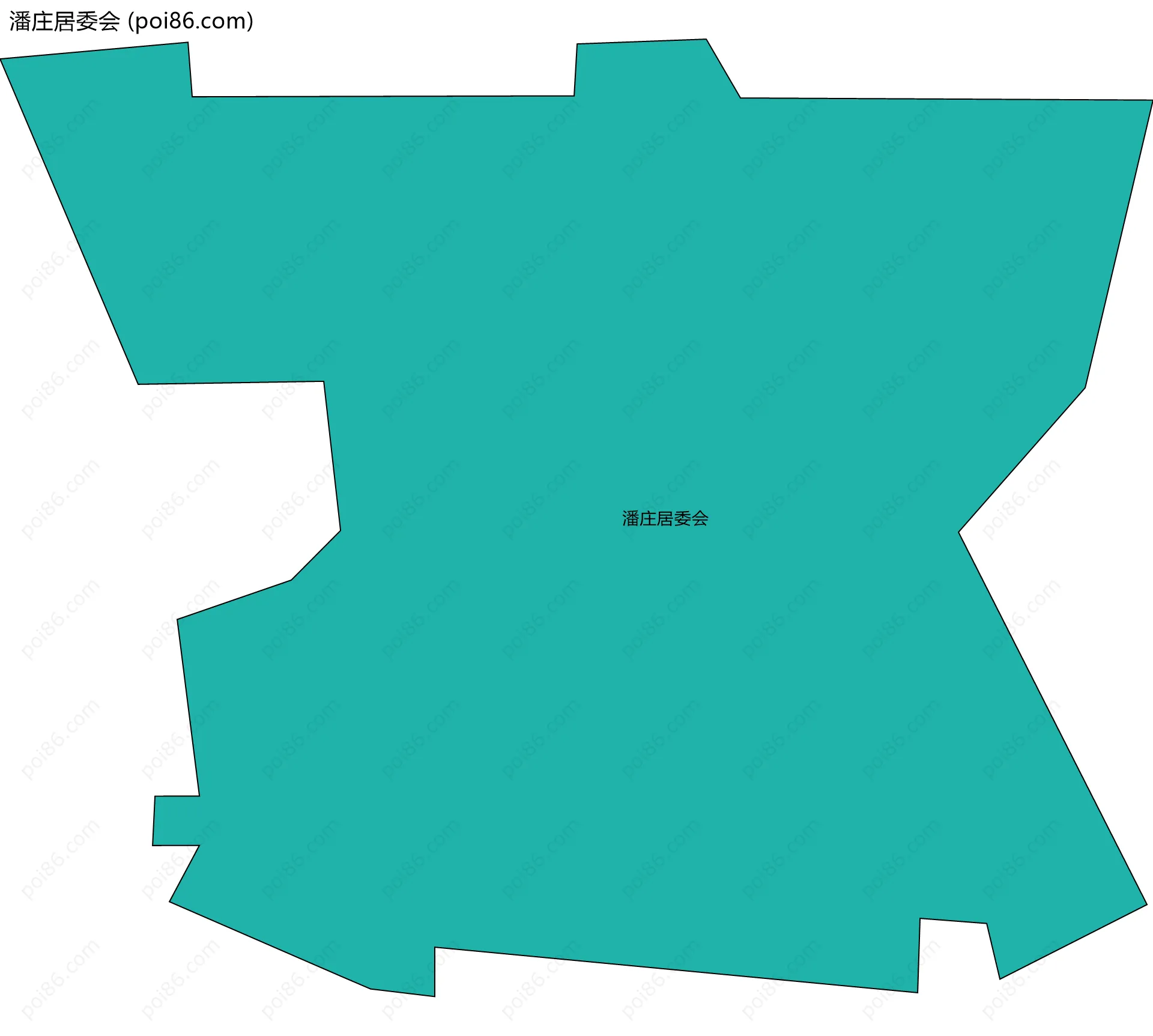 潘庄居委会边界地图