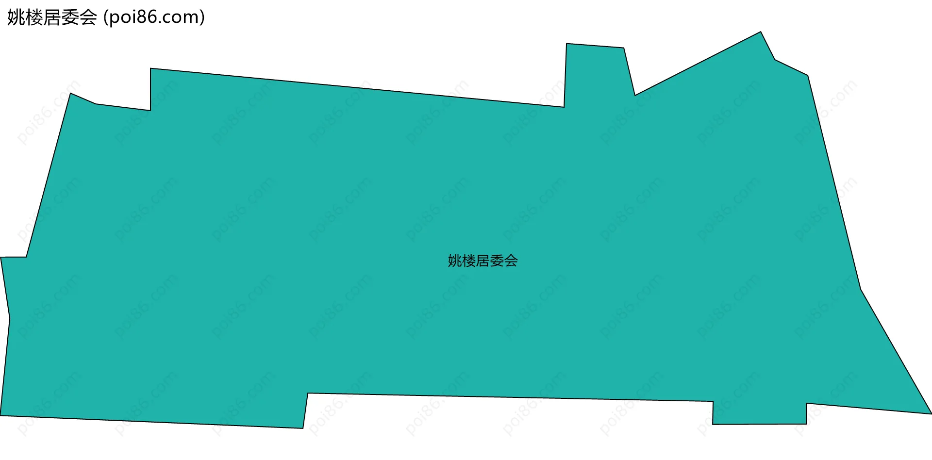 姚楼居委会边界地图