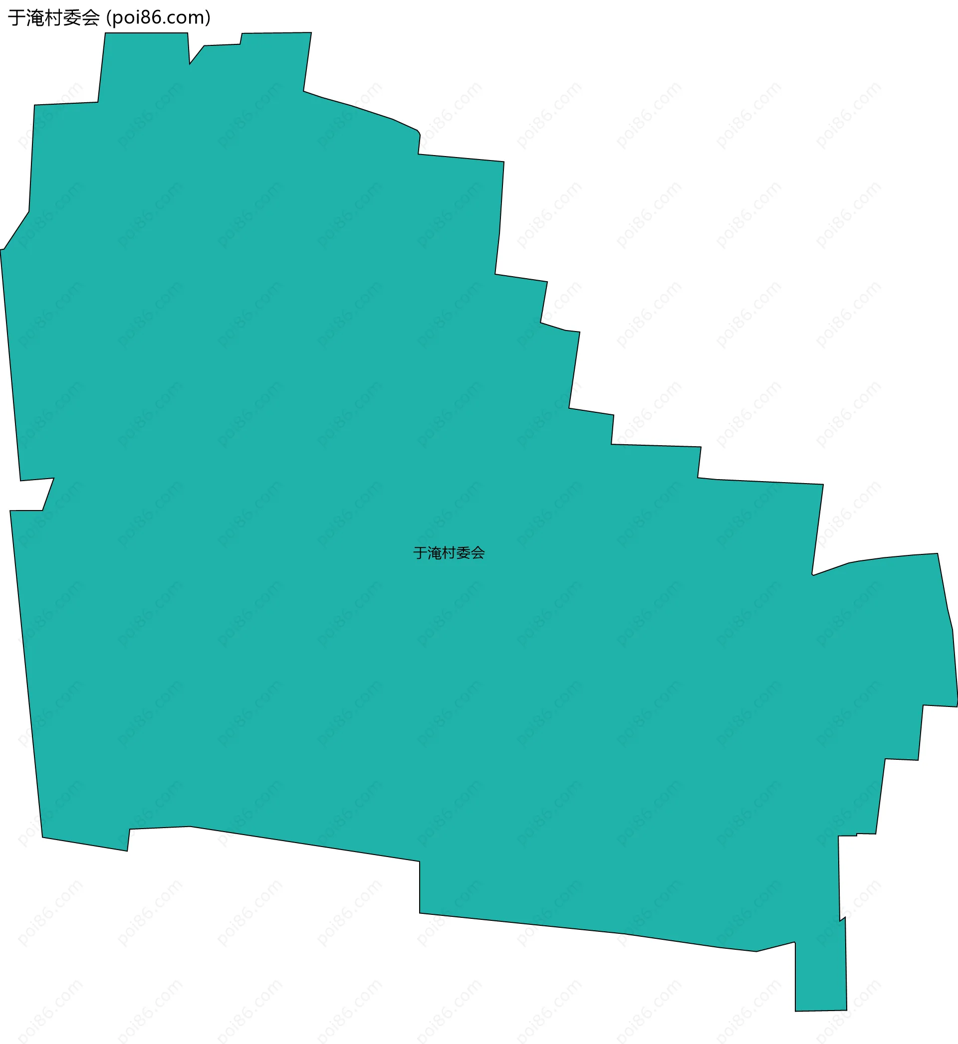 于淹村委会边界地图