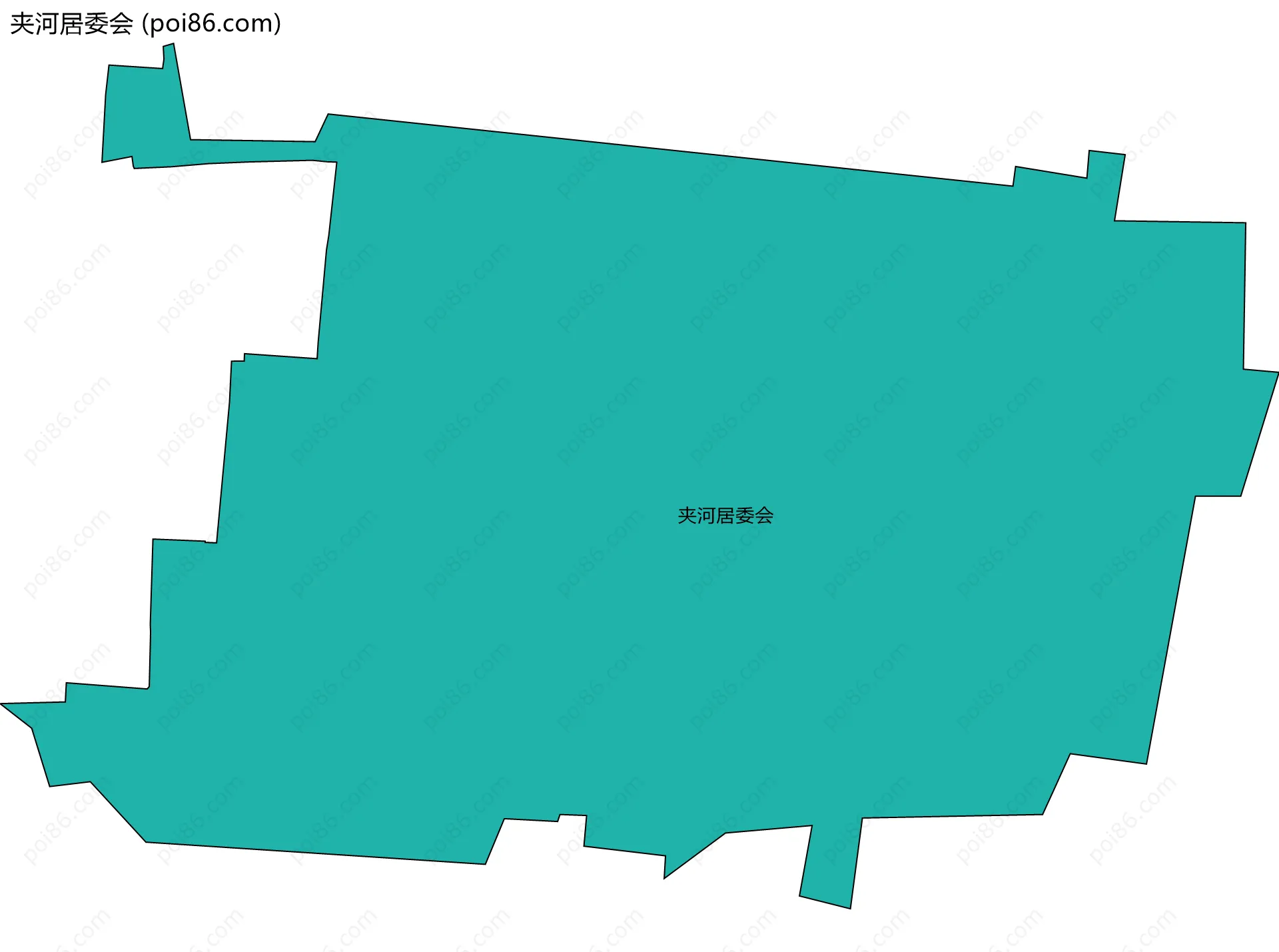 夹河居委会边界地图