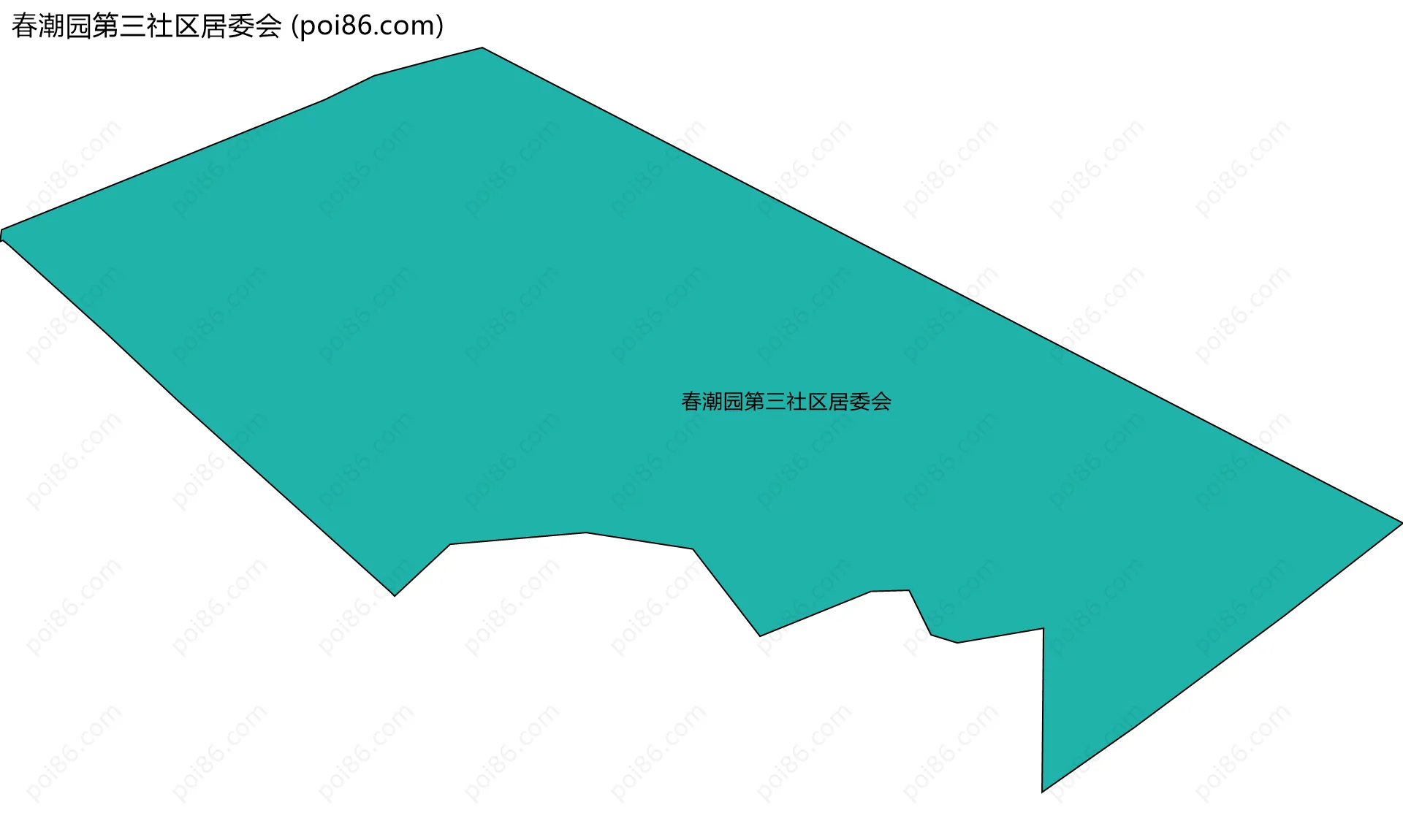 春潮园第三社区居委会边界地图