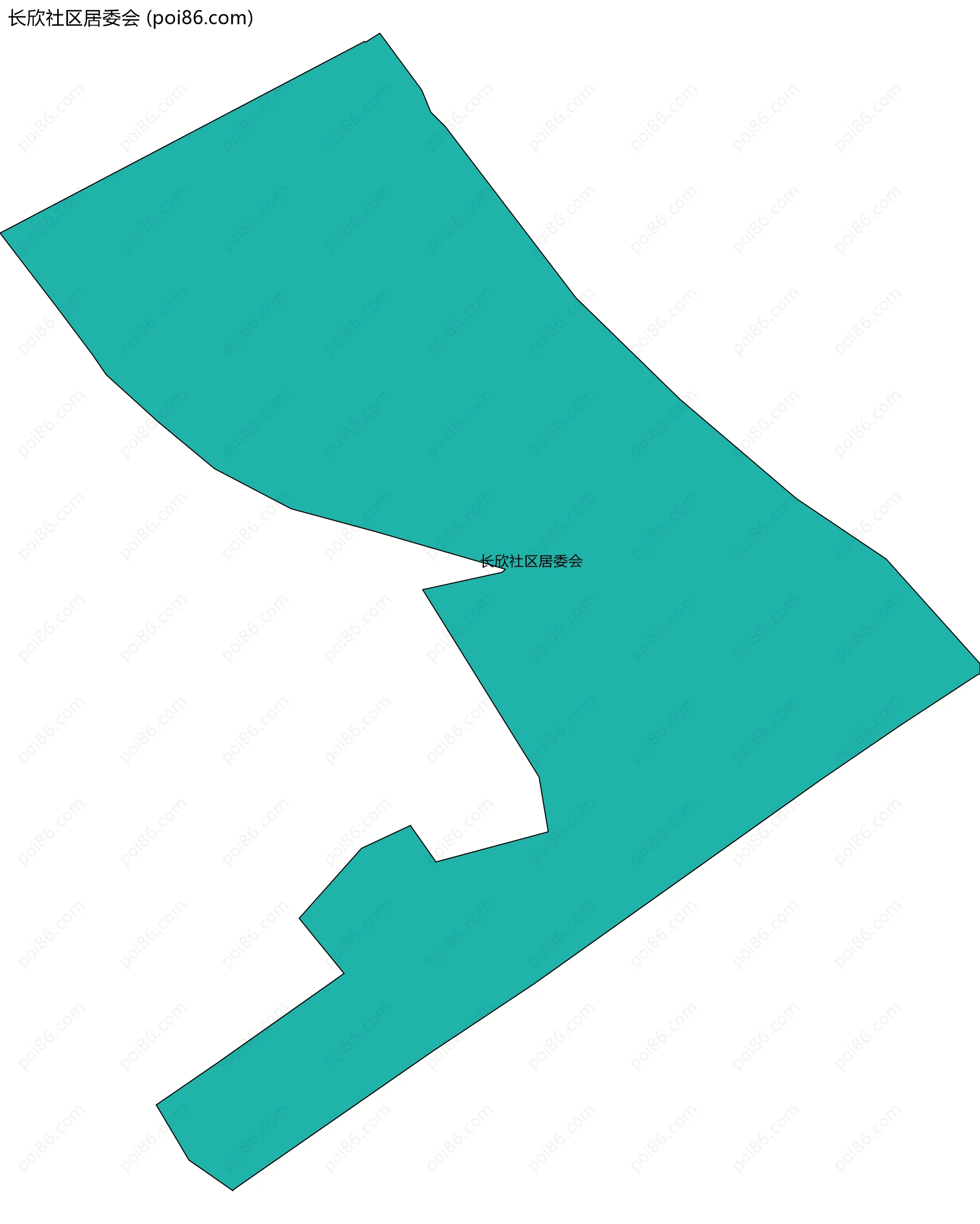 长欣社区居委会边界地图