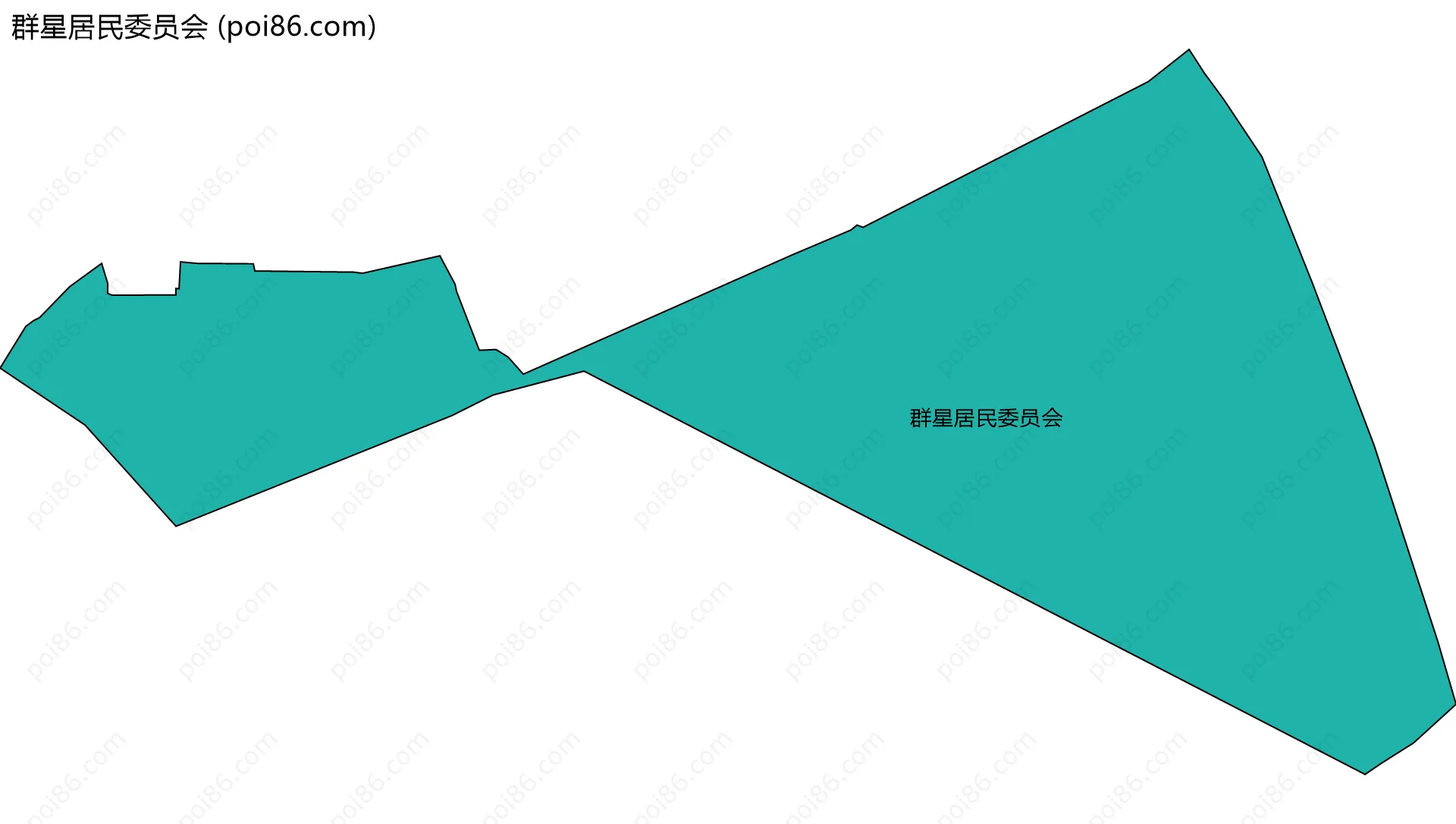 群星居民委员会边界地图