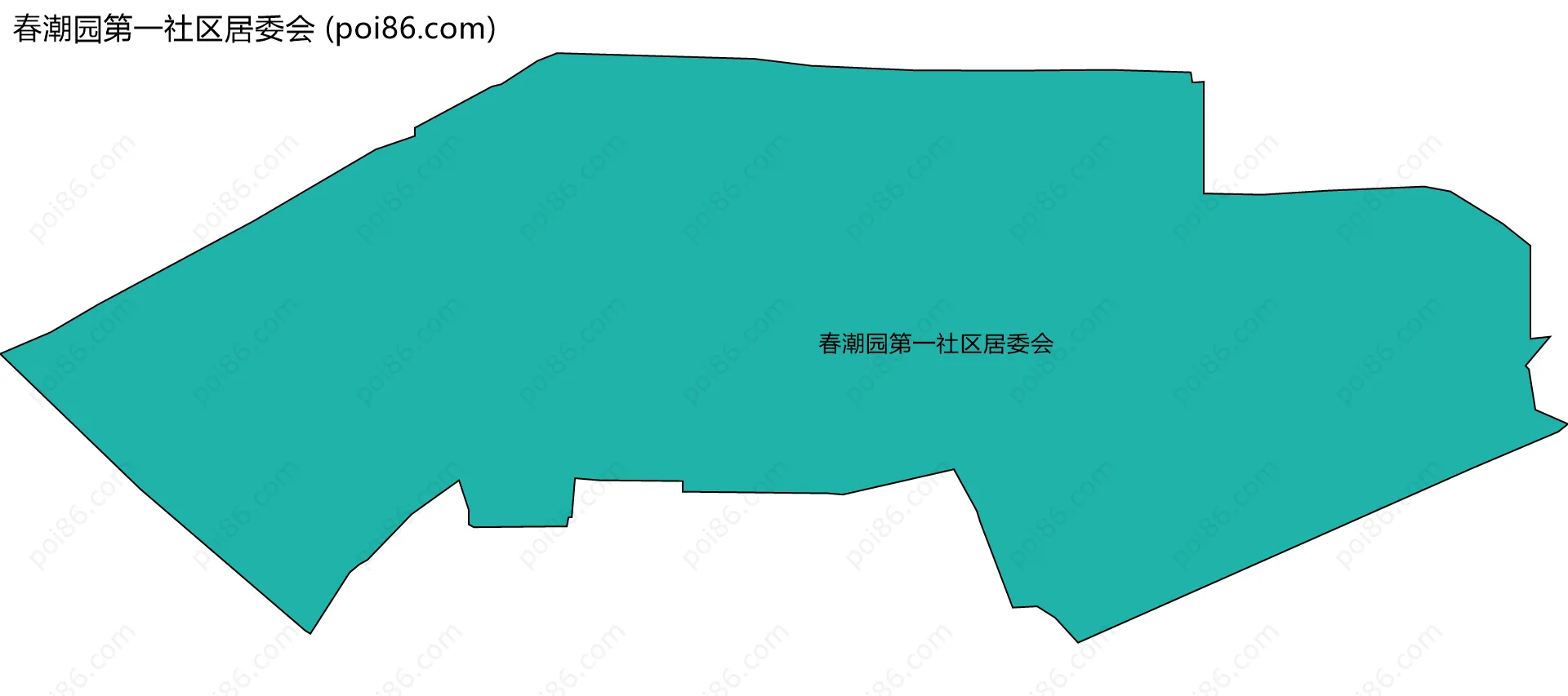 春潮园第一社区居委会边界地图