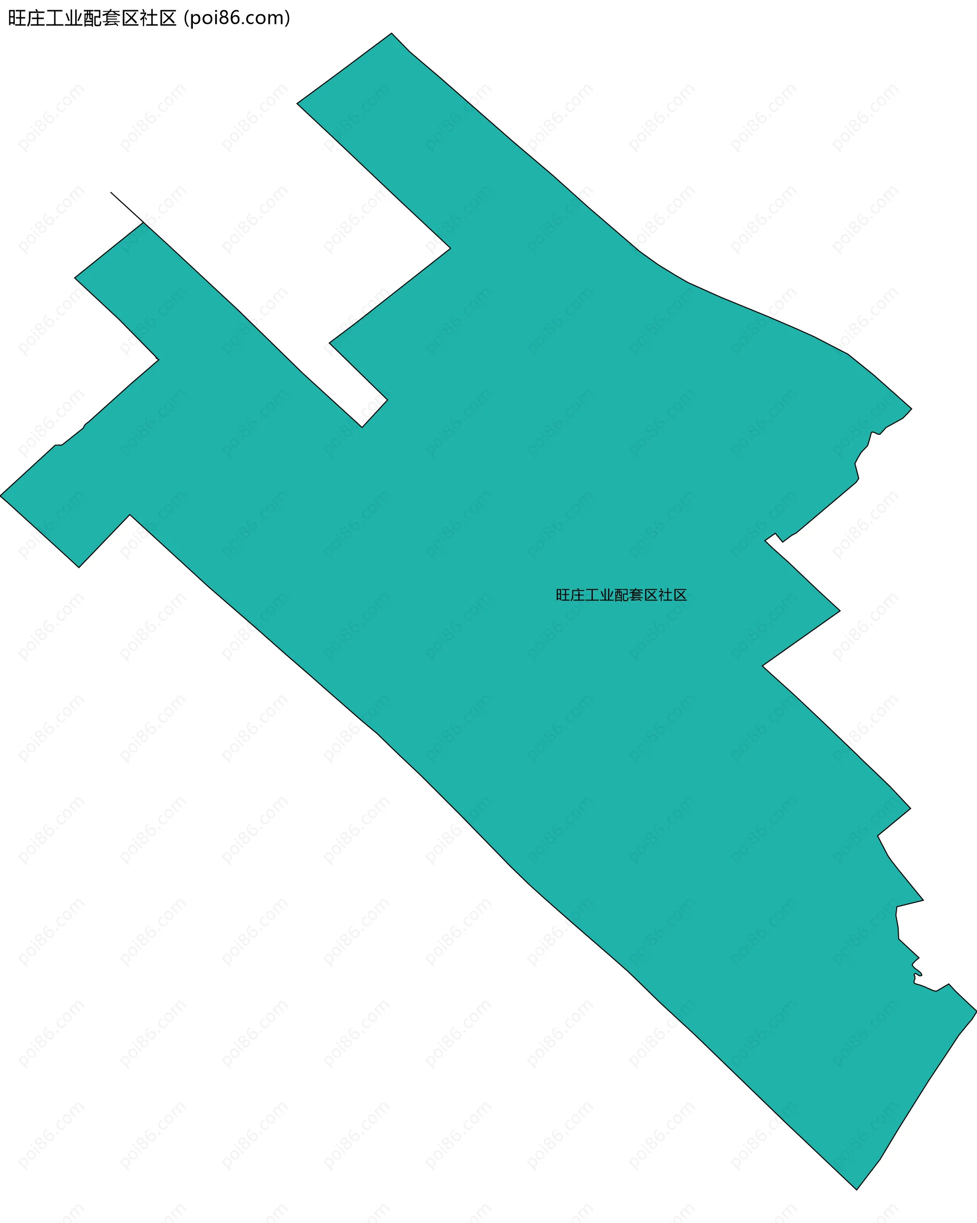 旺庄工业配套区社区边界地图