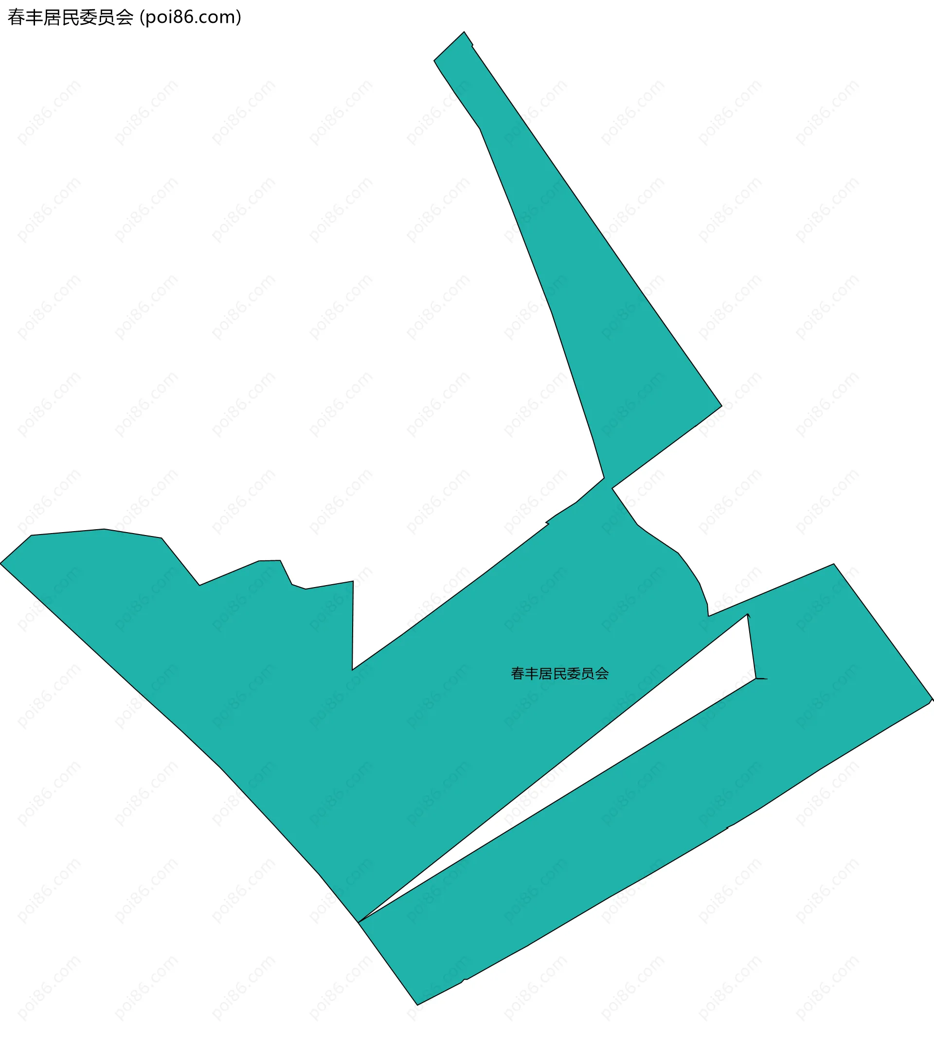 春丰居民委员会边界地图