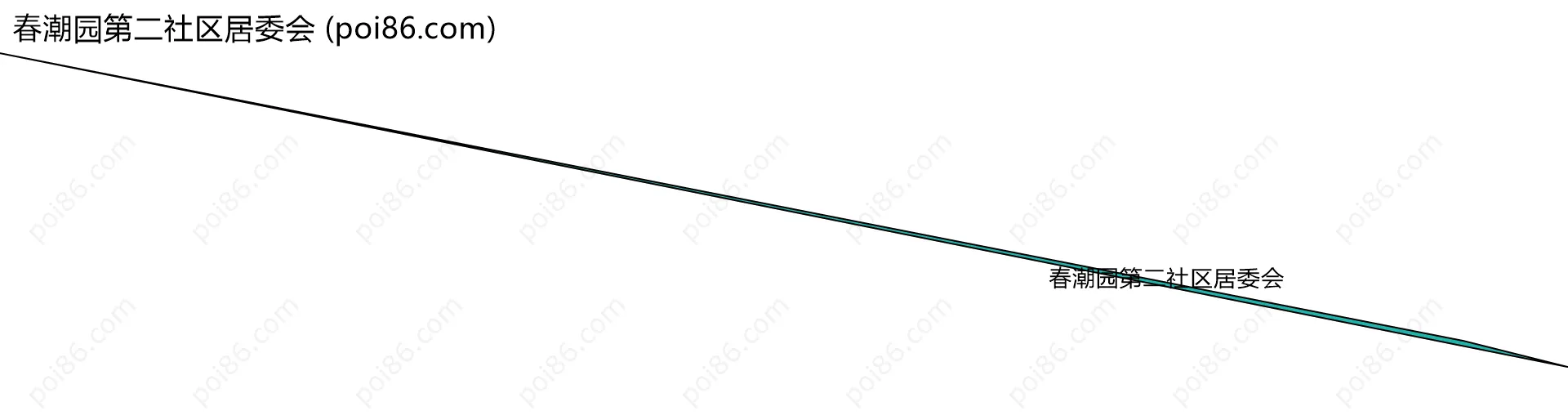 春潮园第二社区居委会边界地图