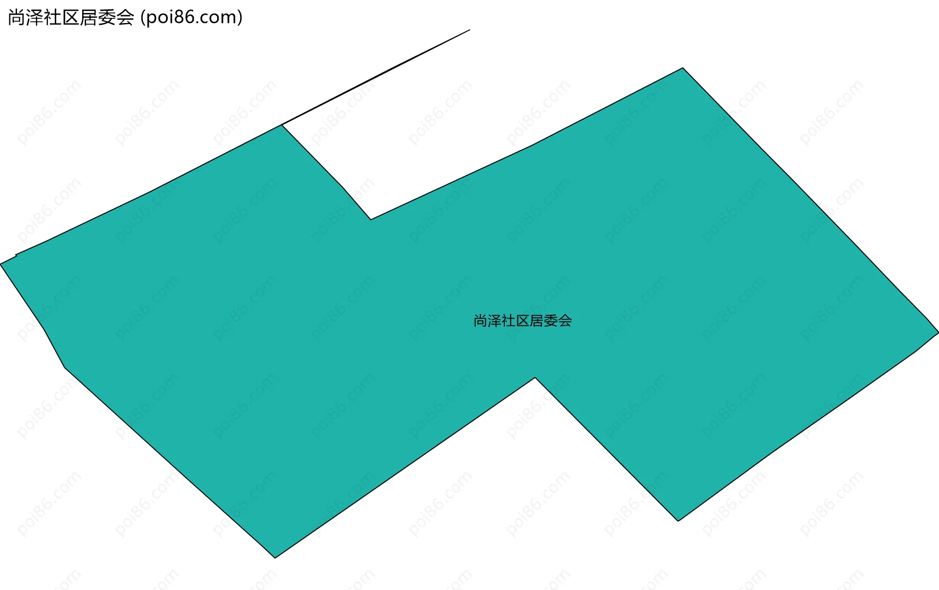 尚泽社区居委会边界地图
