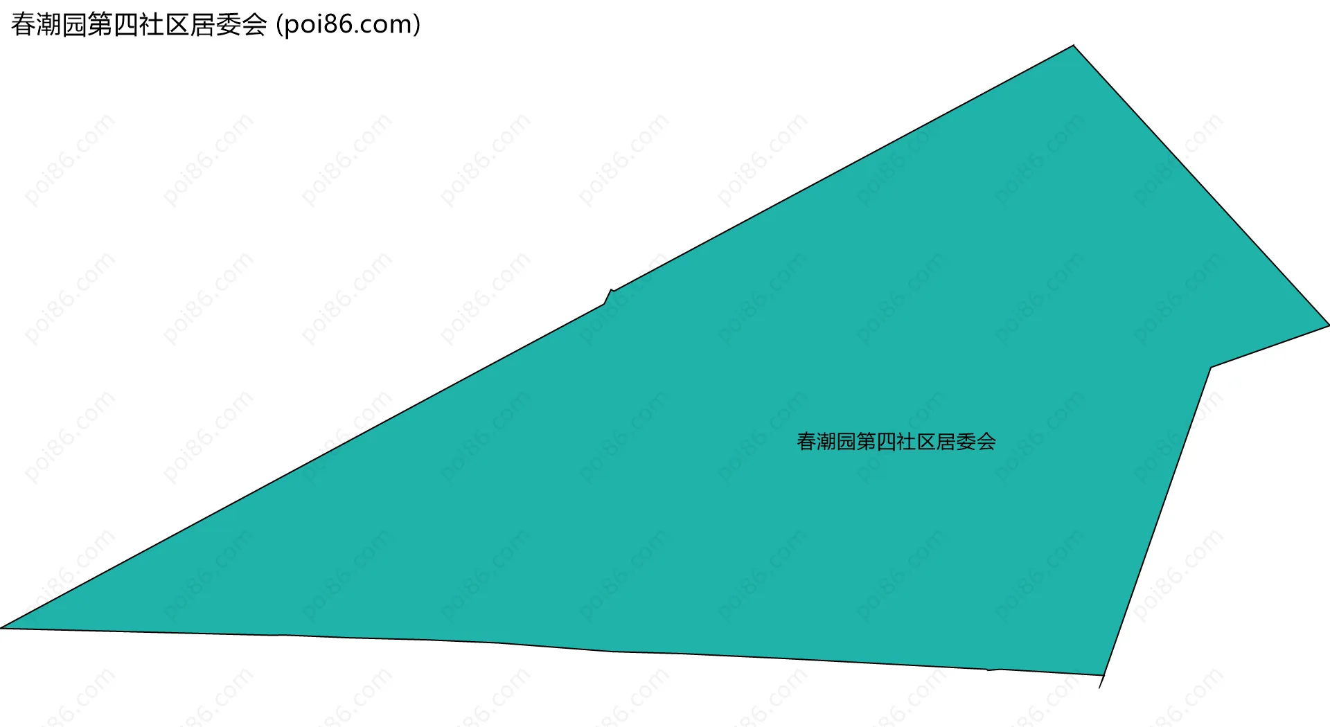 春潮园第四社区居委会边界地图
