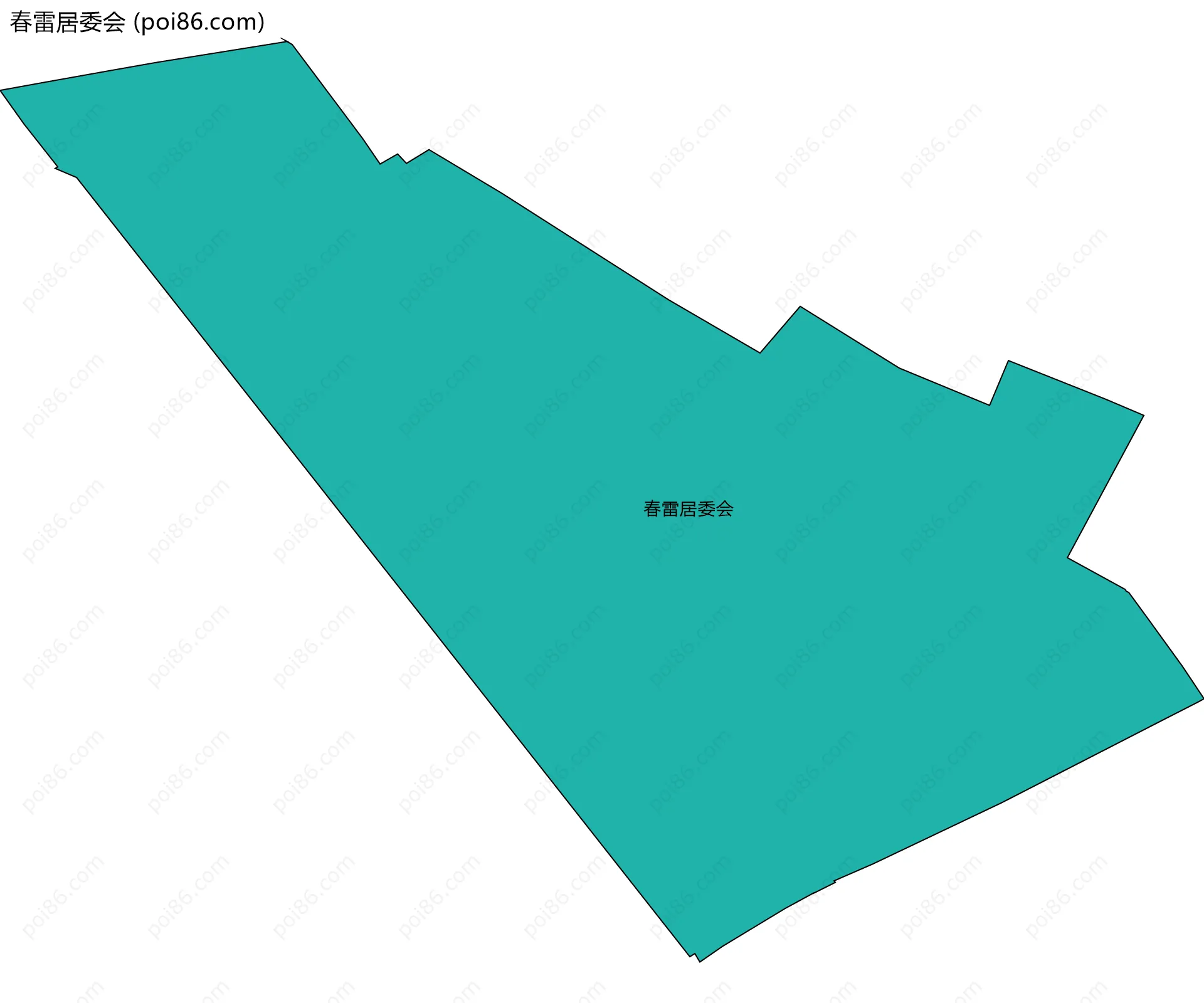 春雷居委会边界地图