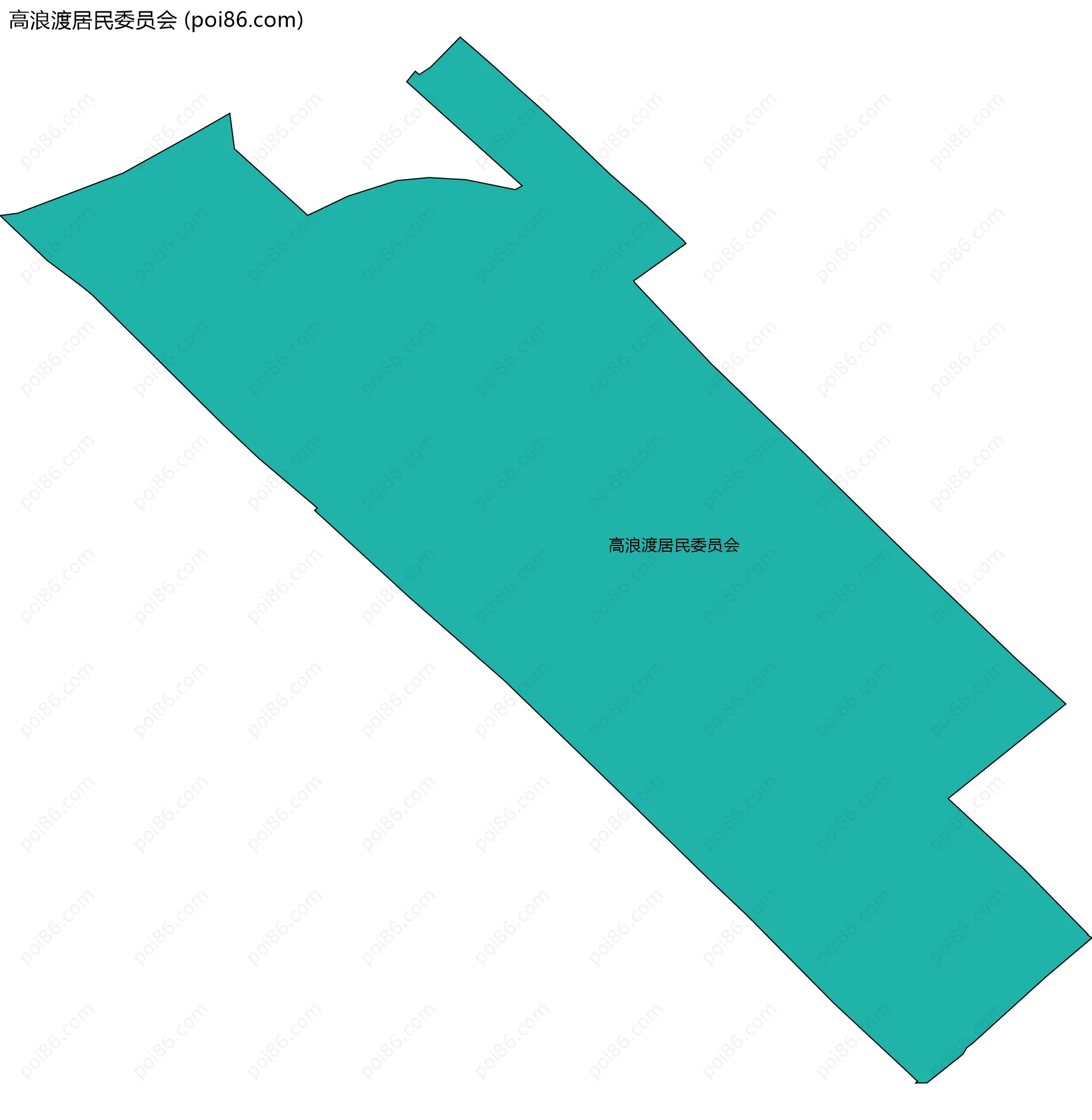 高浪渡居民委员会边界地图