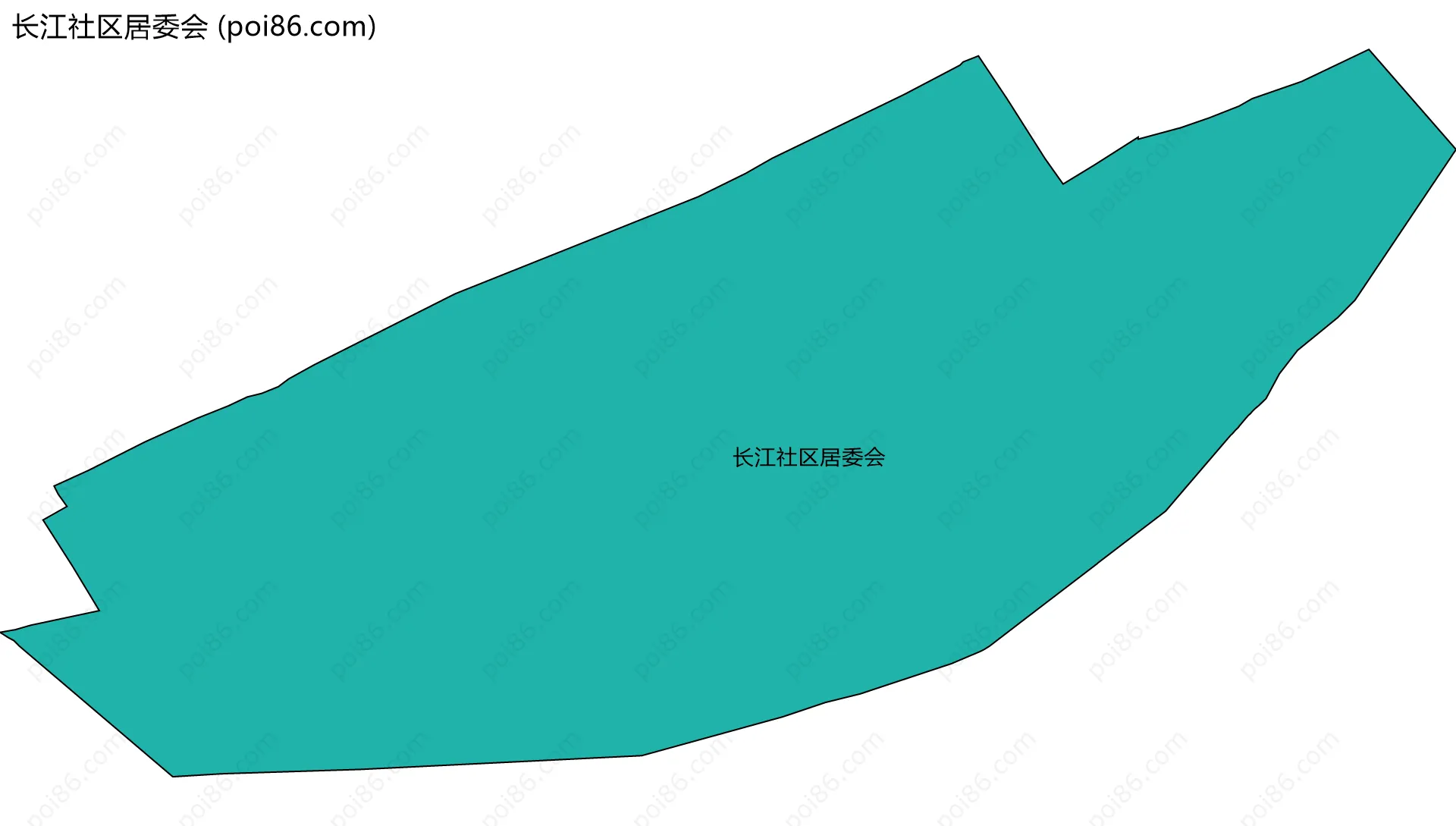 长江社区居委会边界地图
