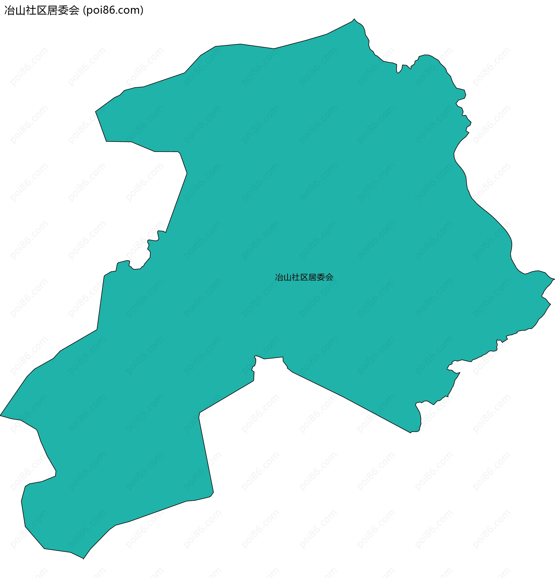 冶山社区居委会边界地图