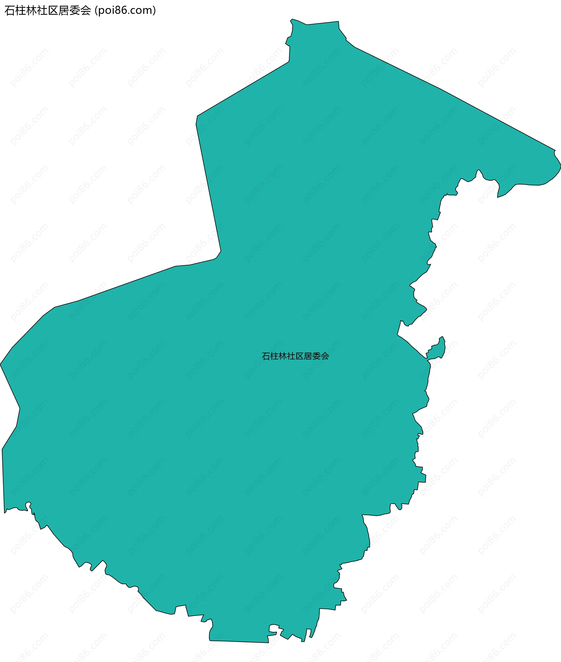 石柱林社区居委会边界地图