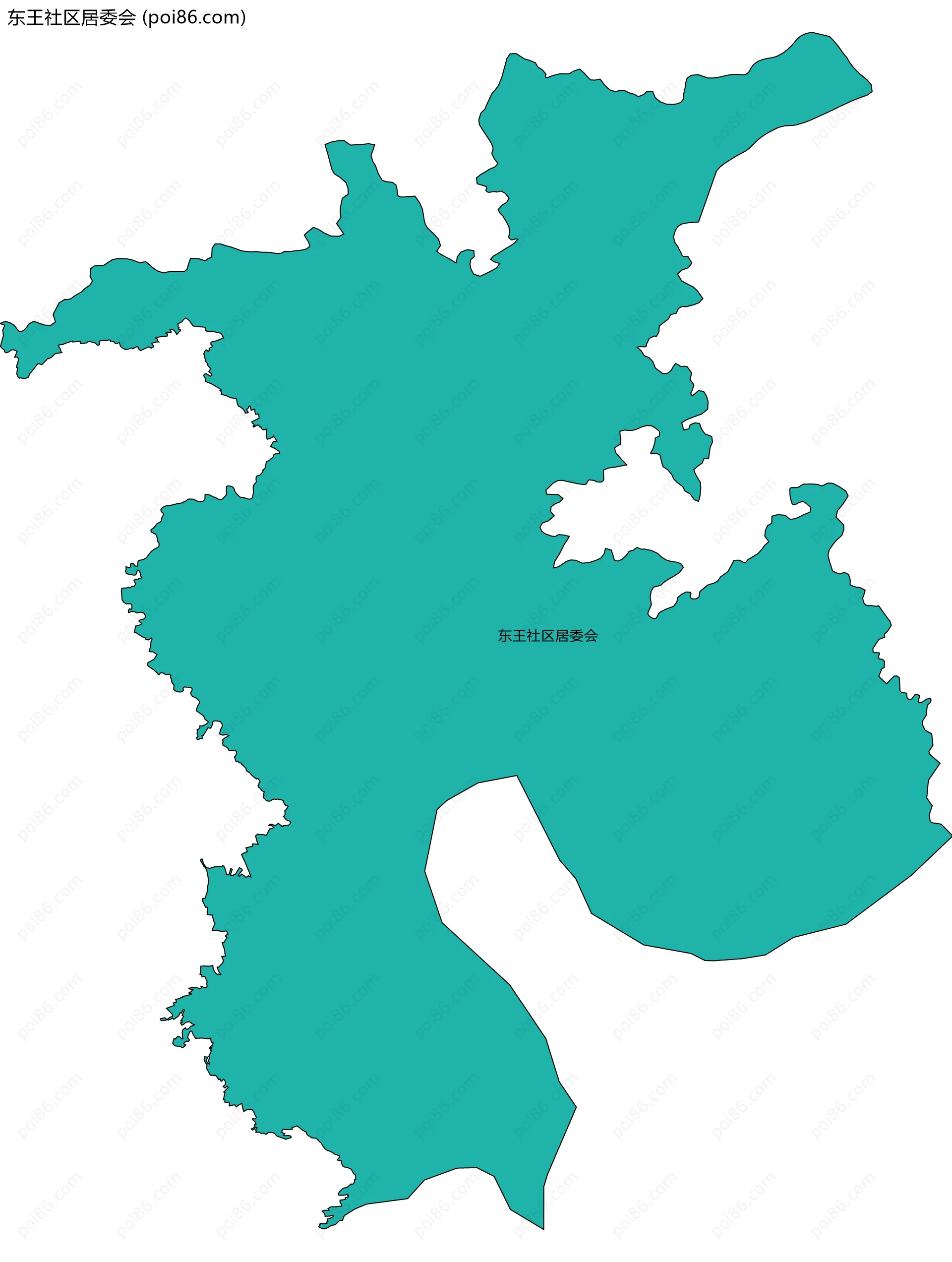 东王社区居委会边界地图